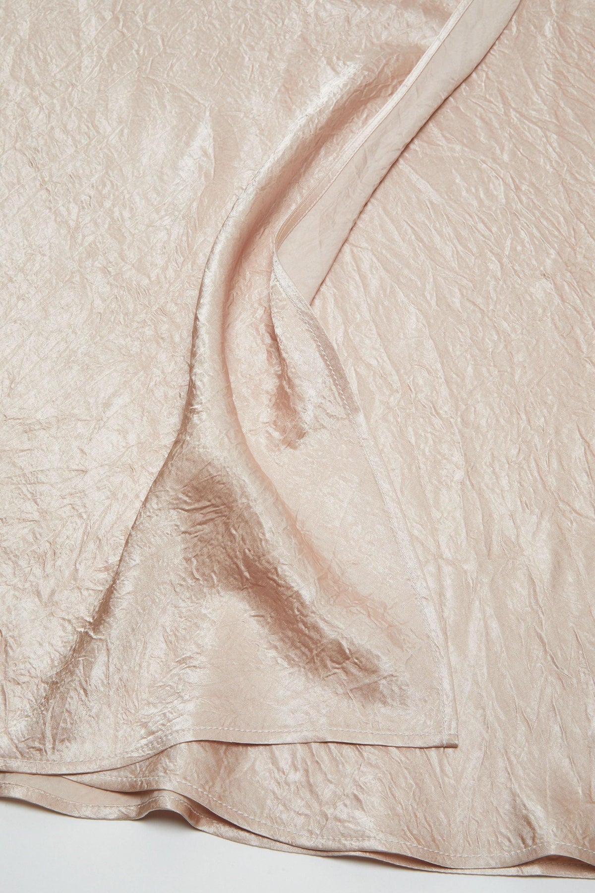 Satin Wrap Skirt, Shell Beige, Rock - Lindner Fashion