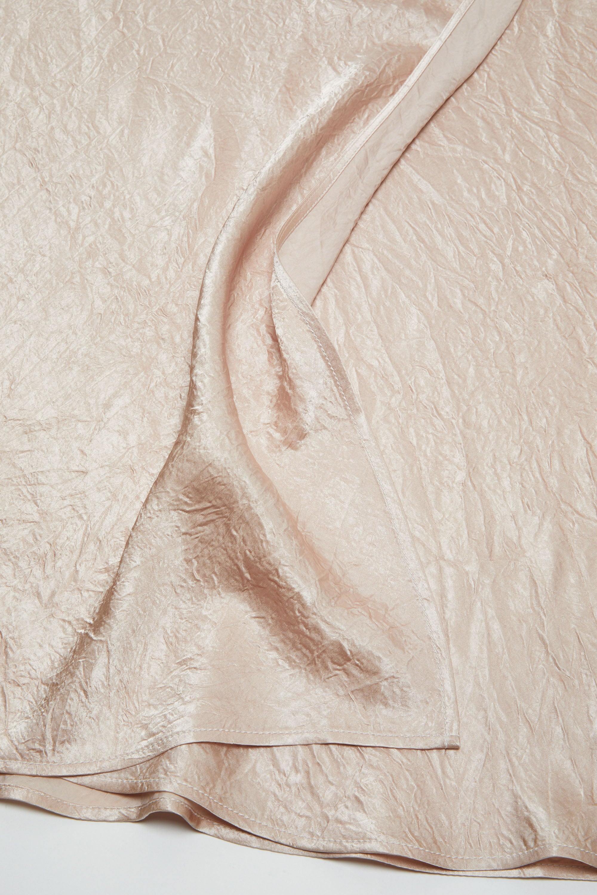 Satin Wrap Skirt, Shell Beige, Rock - Lindner Fashion