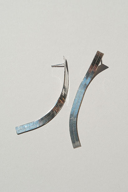 Short Fluid, 925 Sterling Silver, Ohrringe - Lindner Fashion