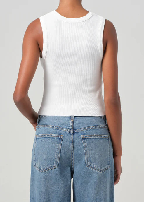 Shrunken Poppy, White, Top - Lindner Fashion