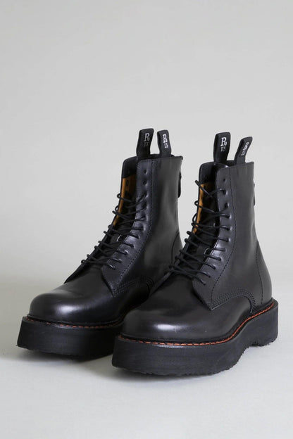 Single Stack, Black, Boot - Lindner Fashion