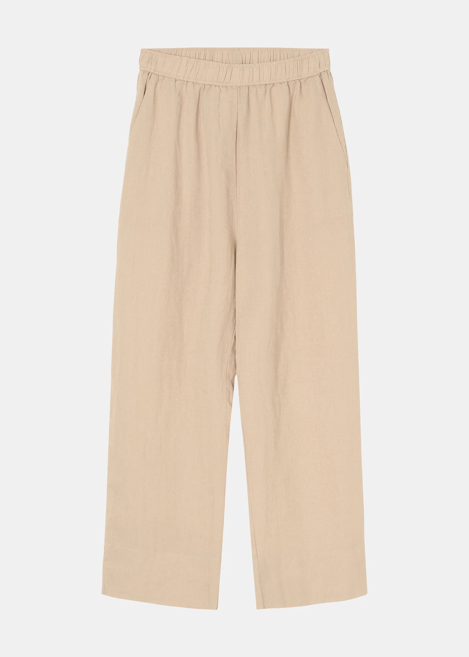 Sophie Washed Linen, Marble, Hose - Lindner Fashion