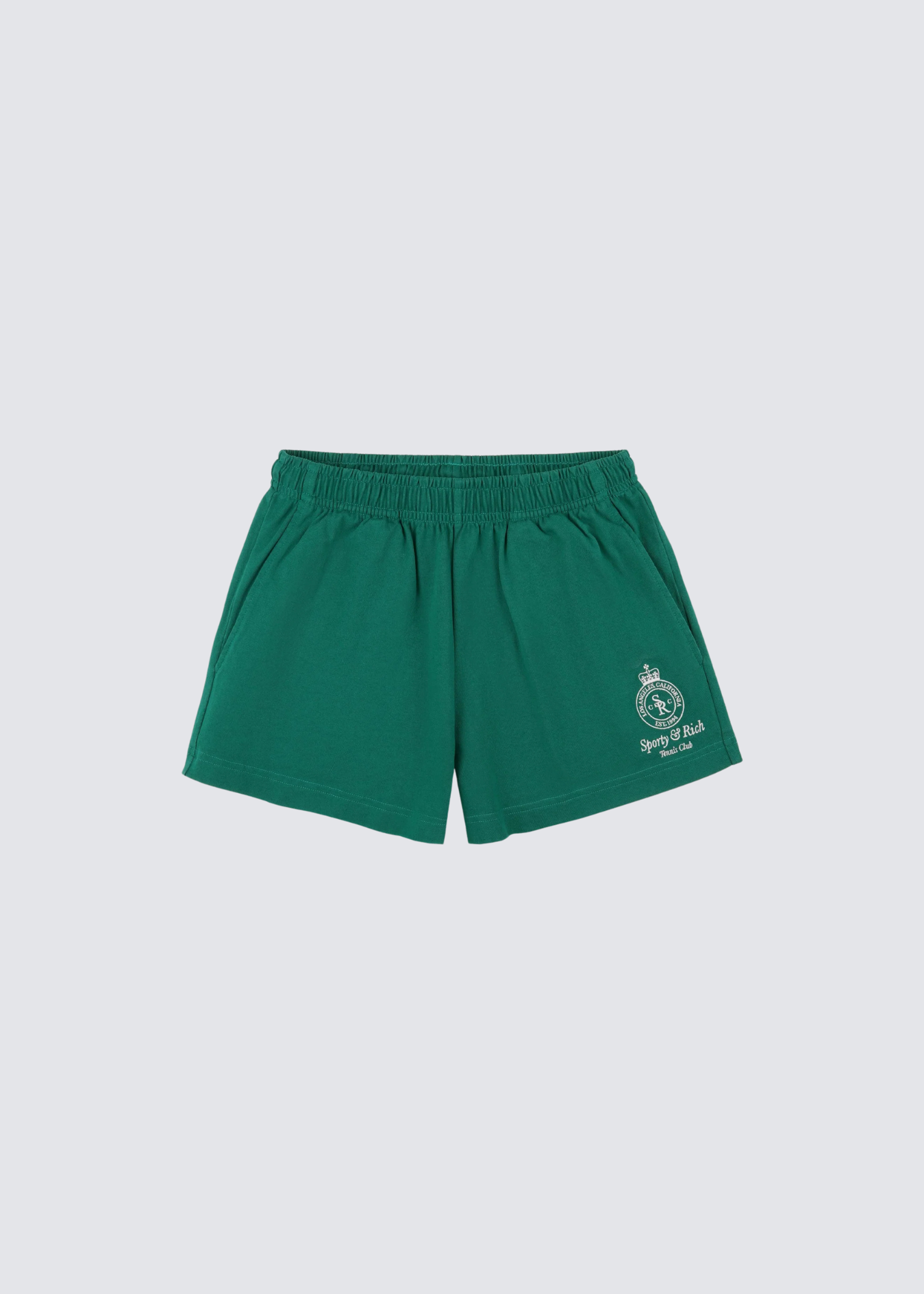 Sporty&Rich grüne Shorts aus Baumwolle - Flatshot