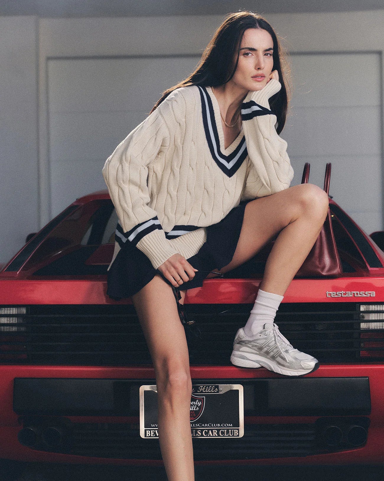 SRC Logo Abigail Skirt, Navy/White, Rock - Lindner Fashion