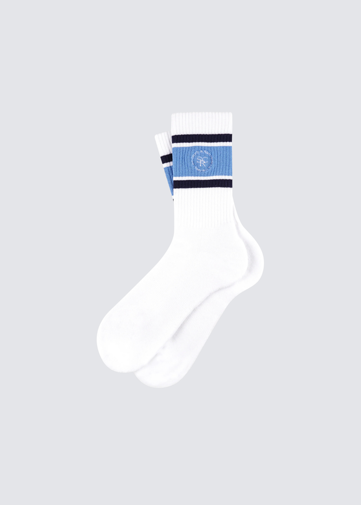 SRHWC Roller, White/Juniper/Navy, Socks - Lindner Fashion