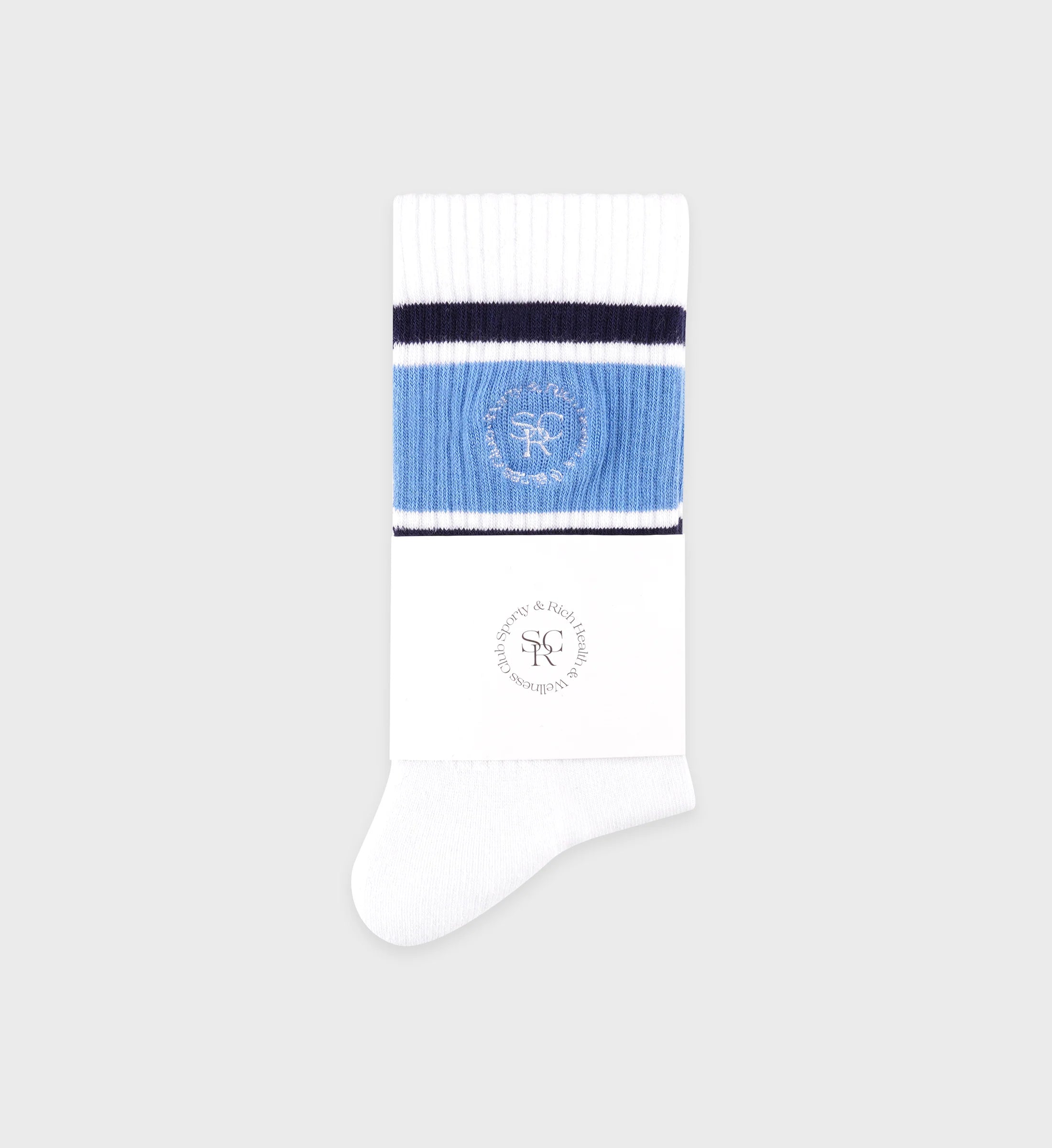 SRHWC Roller, White/Juniper/Navy, Socks - Lindner Fashion
