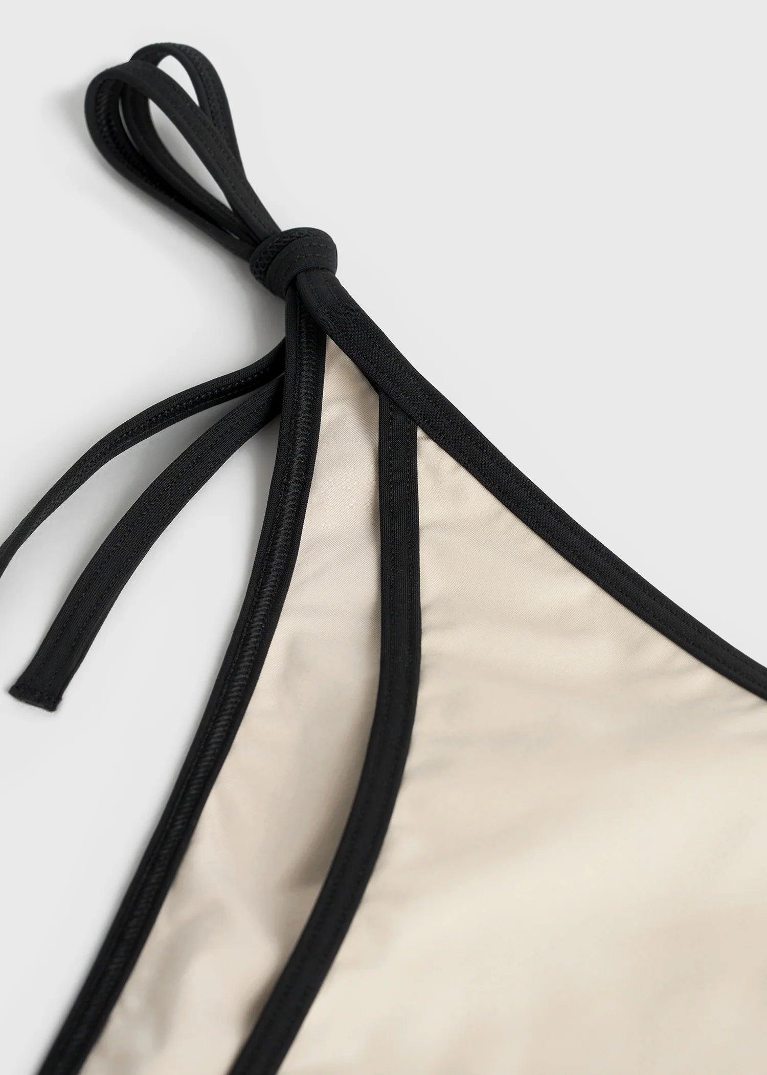 Stripe Edge, Light Hay, Bikini Bottom - Lindner Fashion