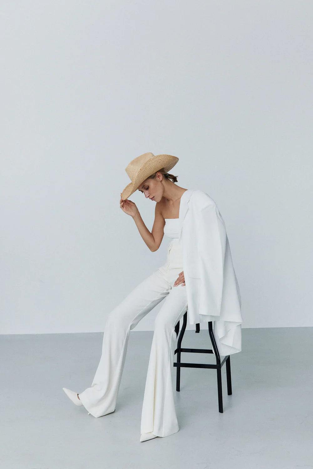 Stroh Cowboy, Natur, Hut - Lindner Fashion