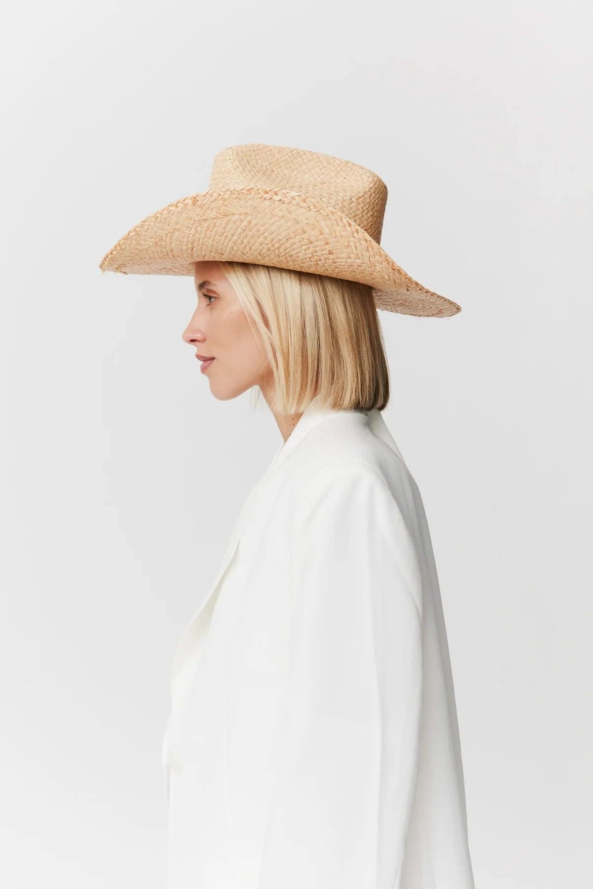 Stroh Cowboy, Natur, Hut - Lindner Fashion