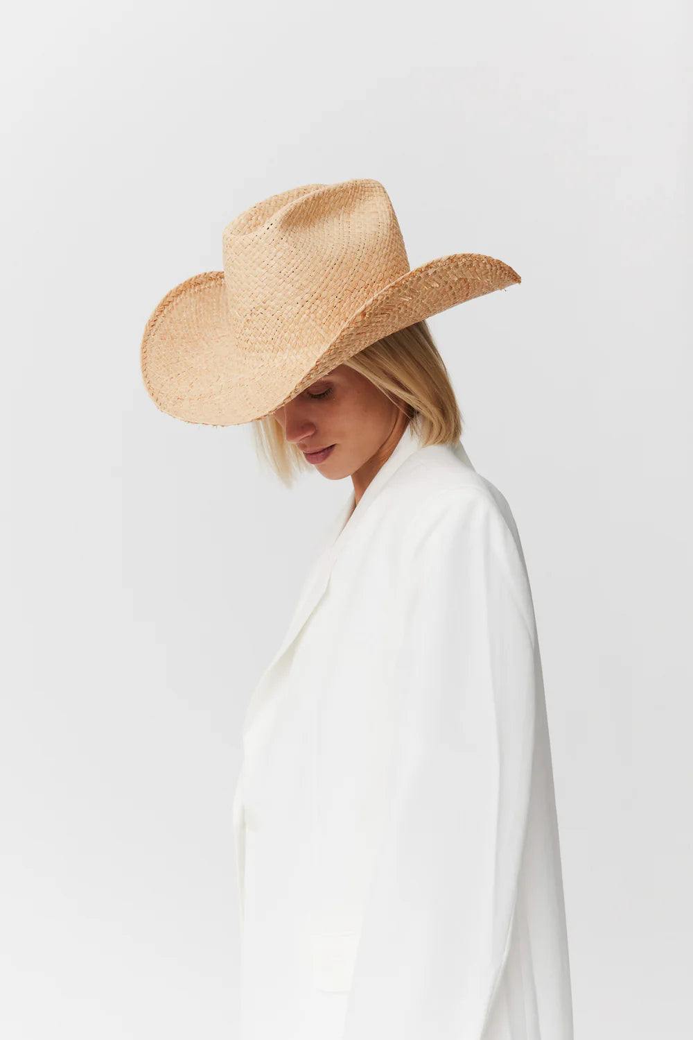 Stroh Cowboy, Natur, Hut - Lindner Fashion