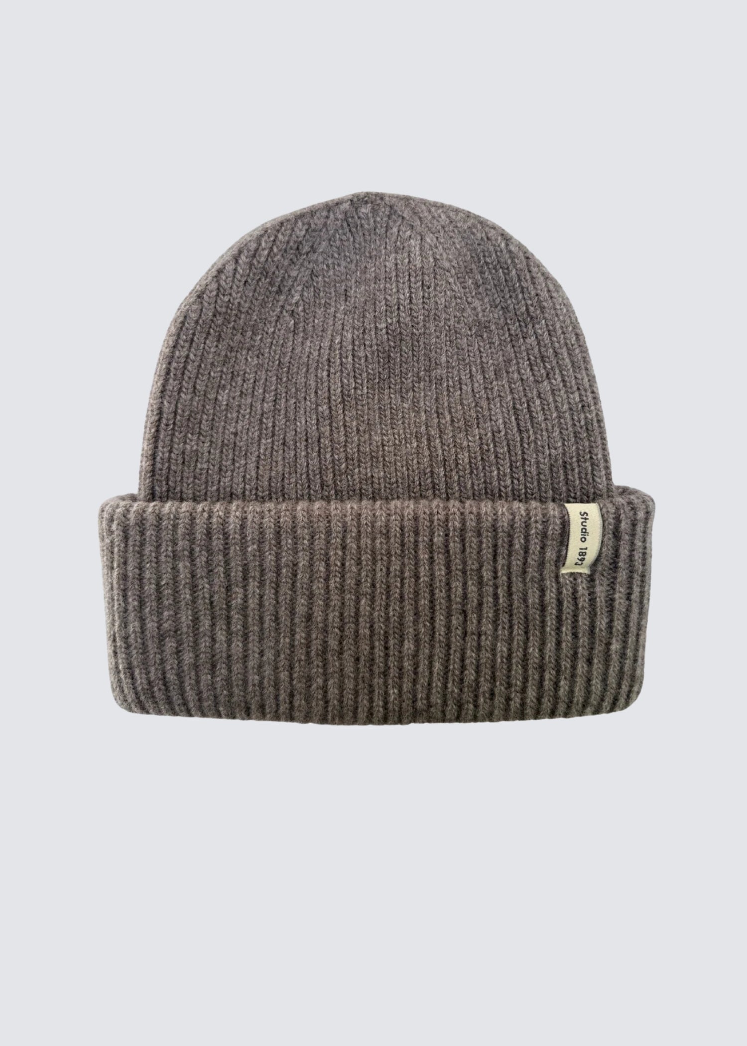Studio 1893 taupefarbene mütze aus wolle - flatshot