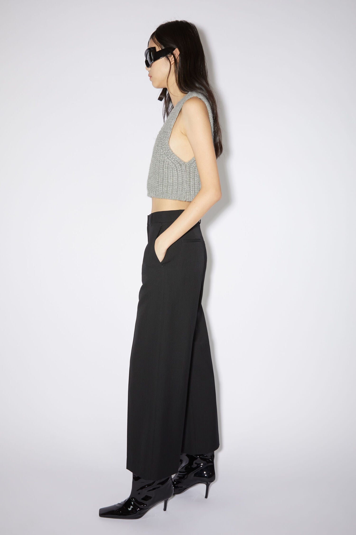 Suit Pants, Black, Hose - Lindner Fashion