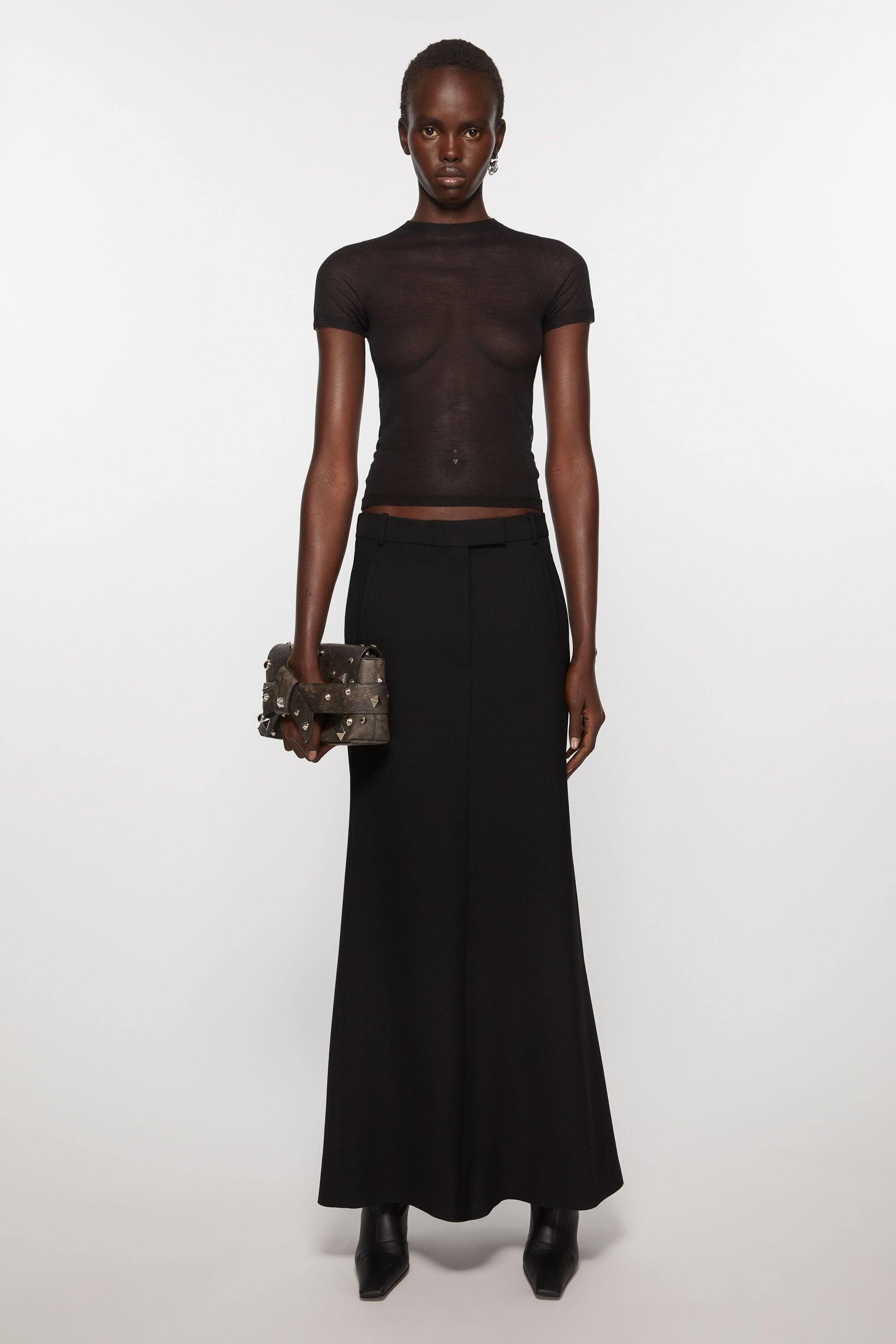 Tailored Skirt, Black, Skirt - Lindner Fashion