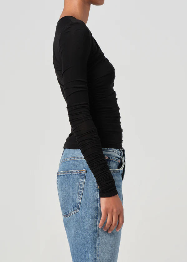 Tania, Black, Langarm - Lindner Fashion