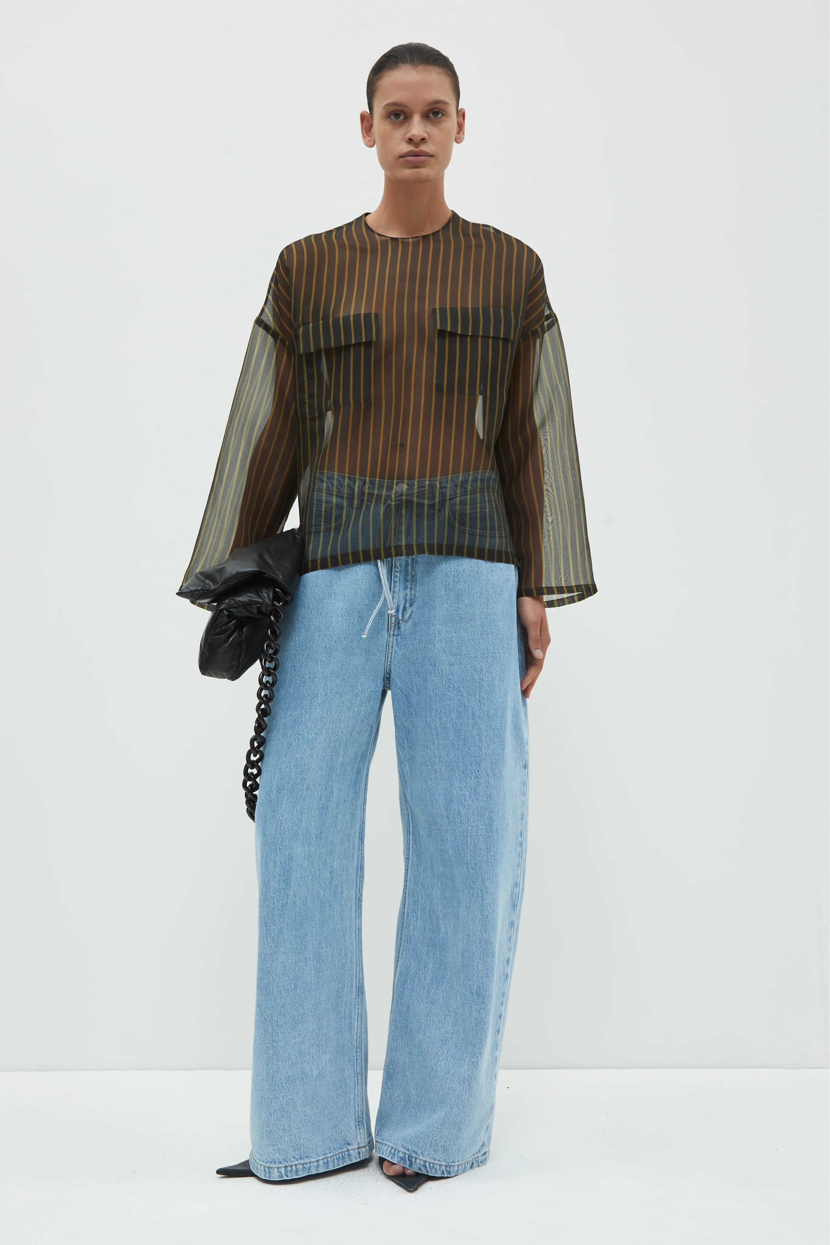 Tenoi, Blue Stripes, Bluse - Lindner Fashion