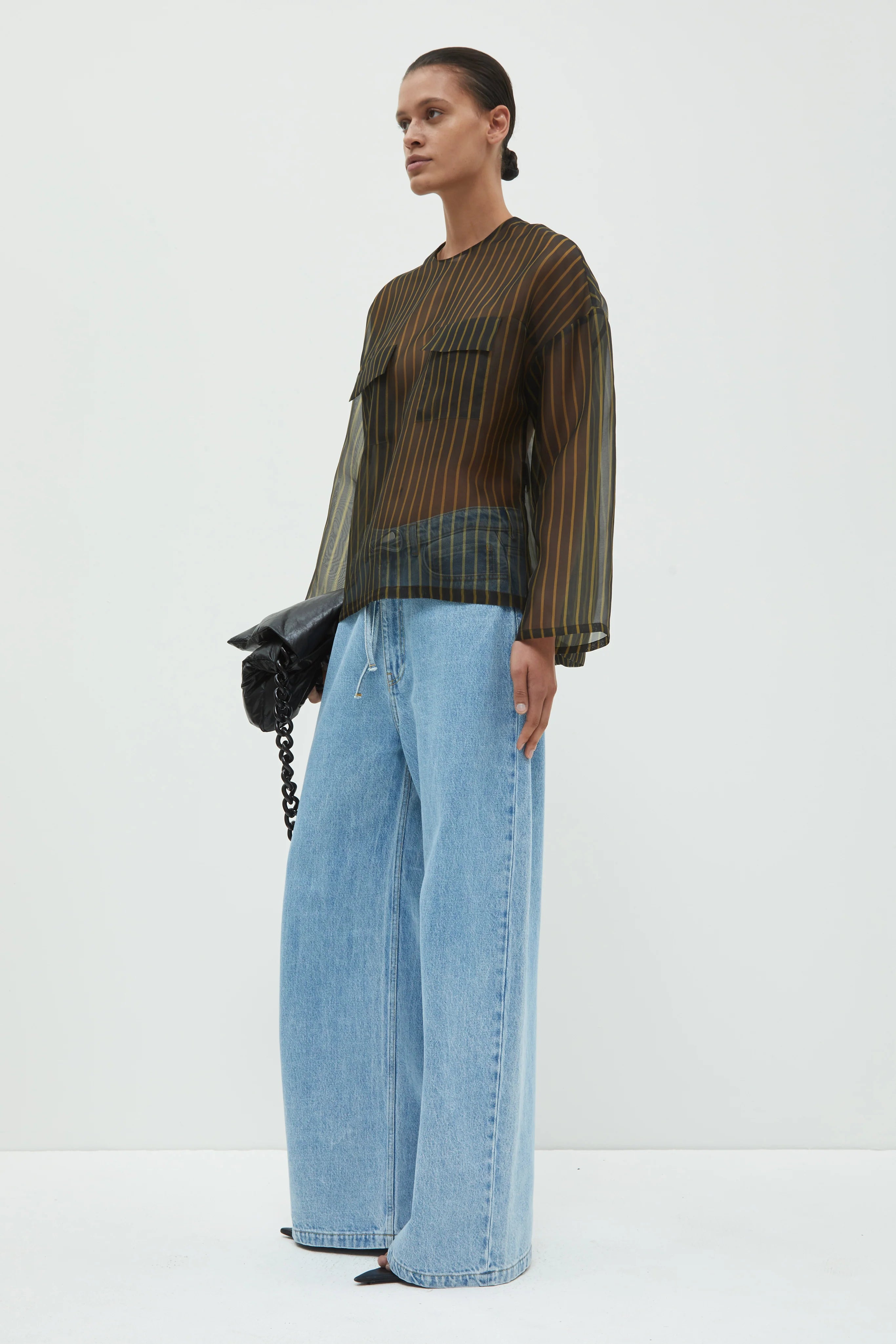 Tenoi, Blue Stripes, Bluse - Lindner Fashion