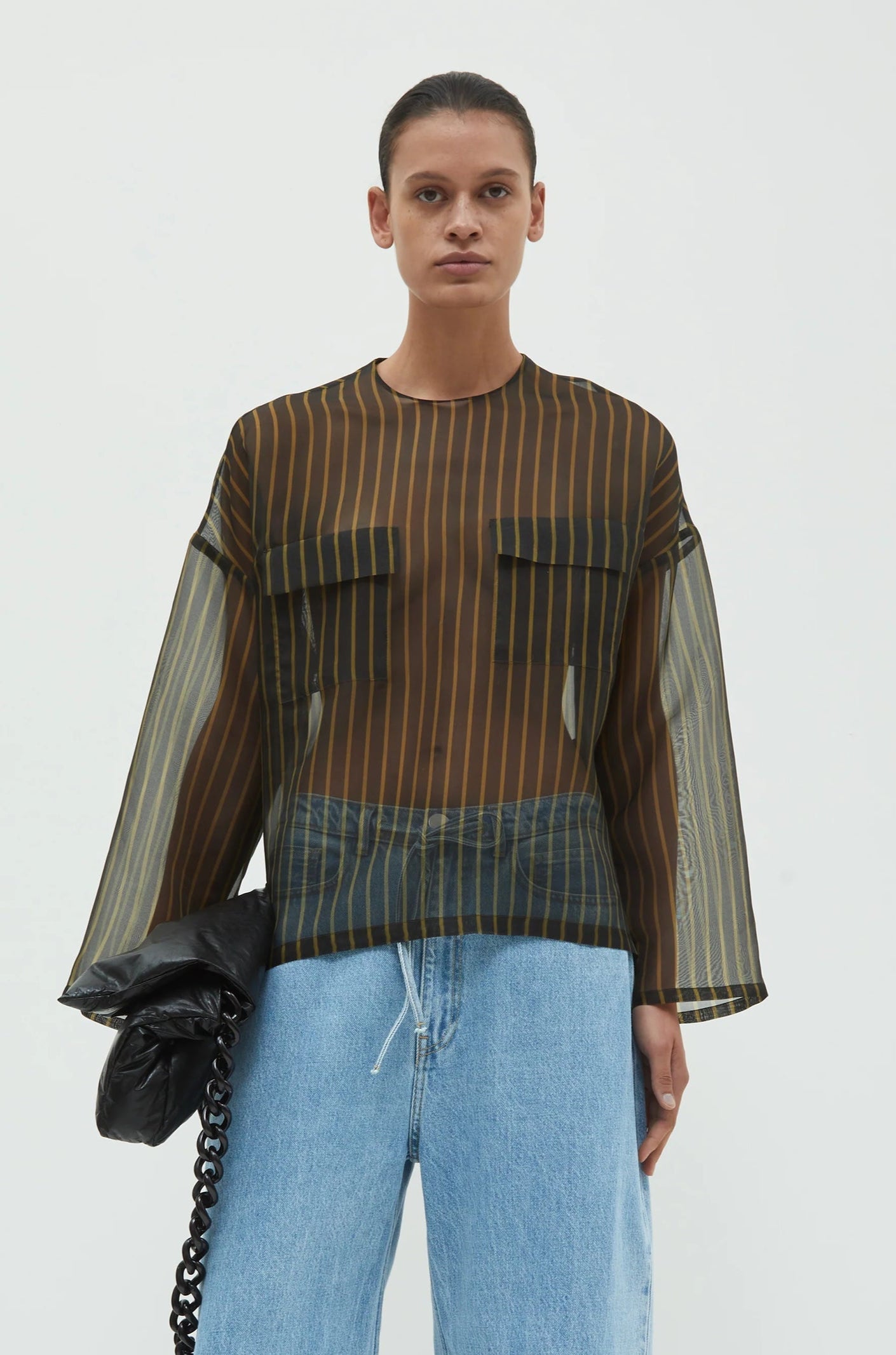 Tenoi, Blue Stripes, Bluse - Lindner Fashion