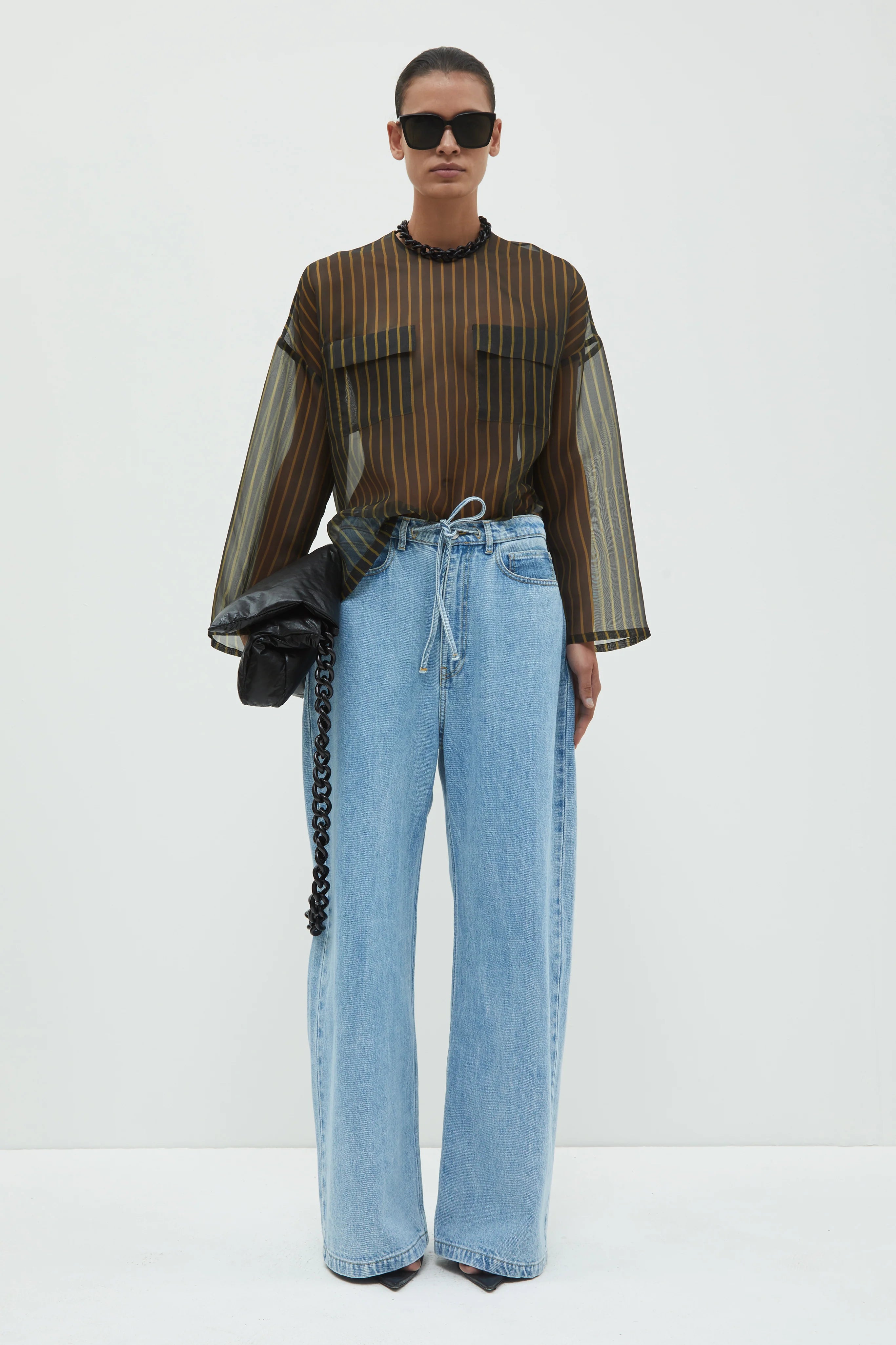 Tenoi, Blue Stripes, Bluse - Lindner Fashion