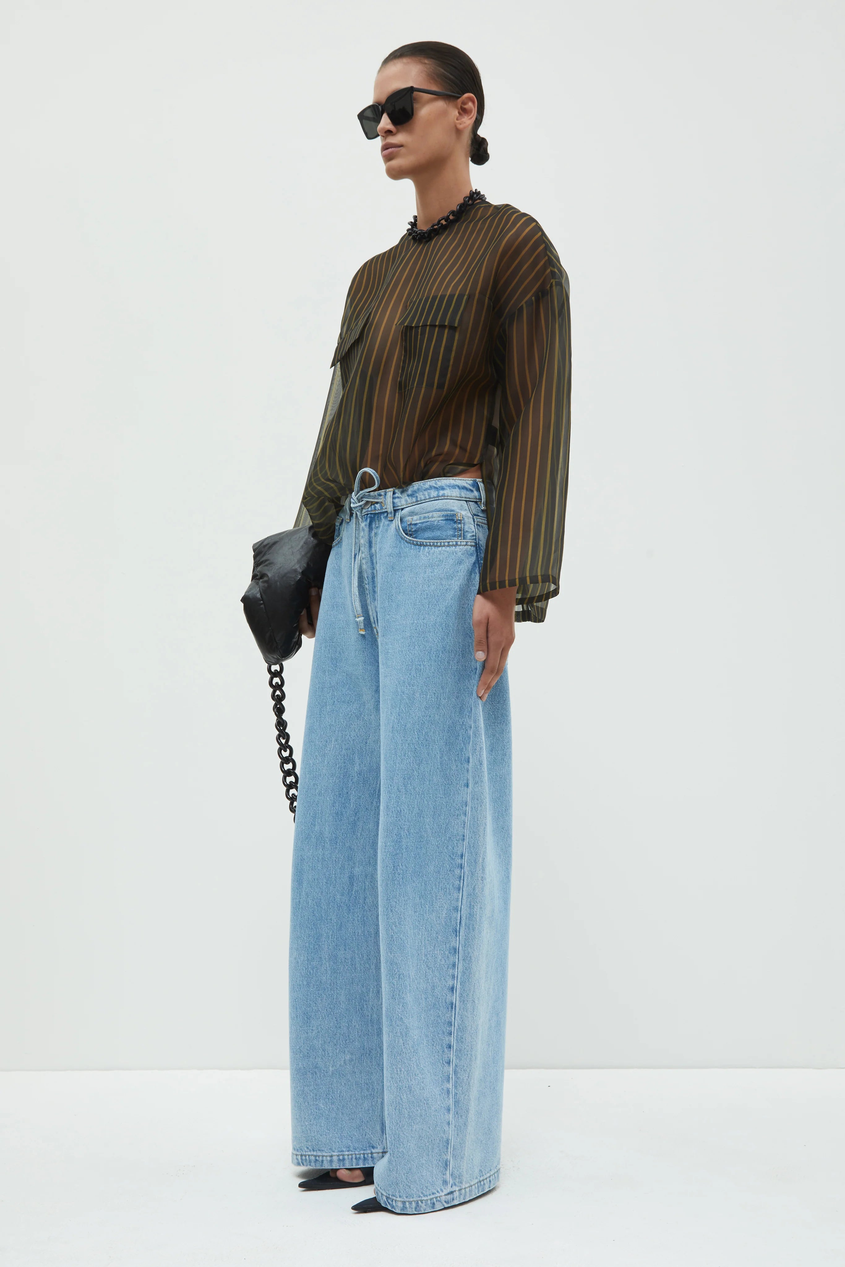 Tenoi, Blue Stripes, Bluse - Lindner Fashion