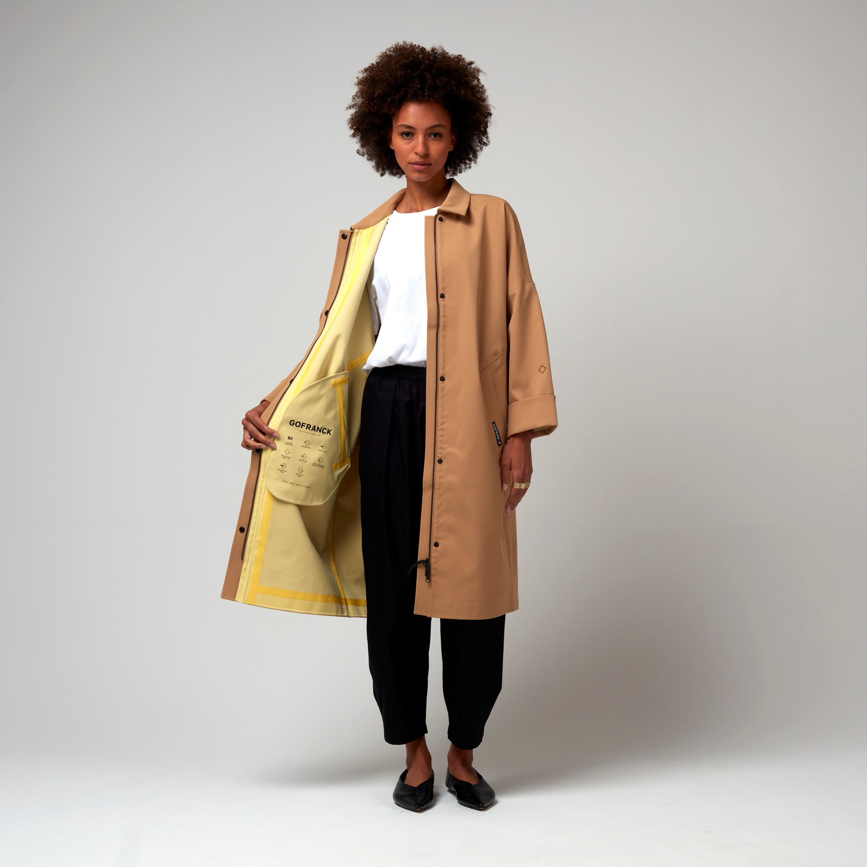The Dry, Tan, Waterproof Coat - Lindner Fashion