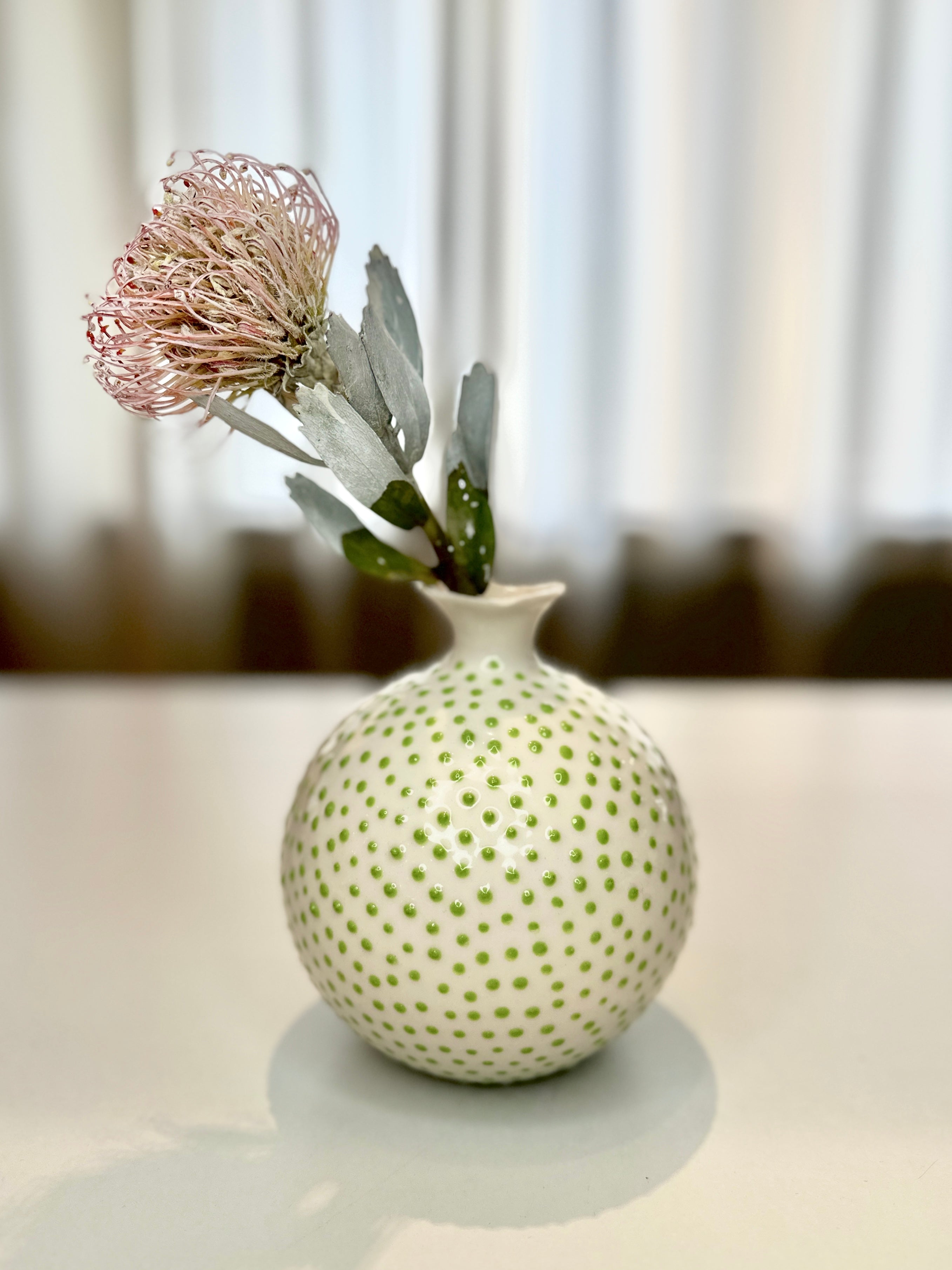The Medium Puffer, Limette, Vase - Lindner Fashion