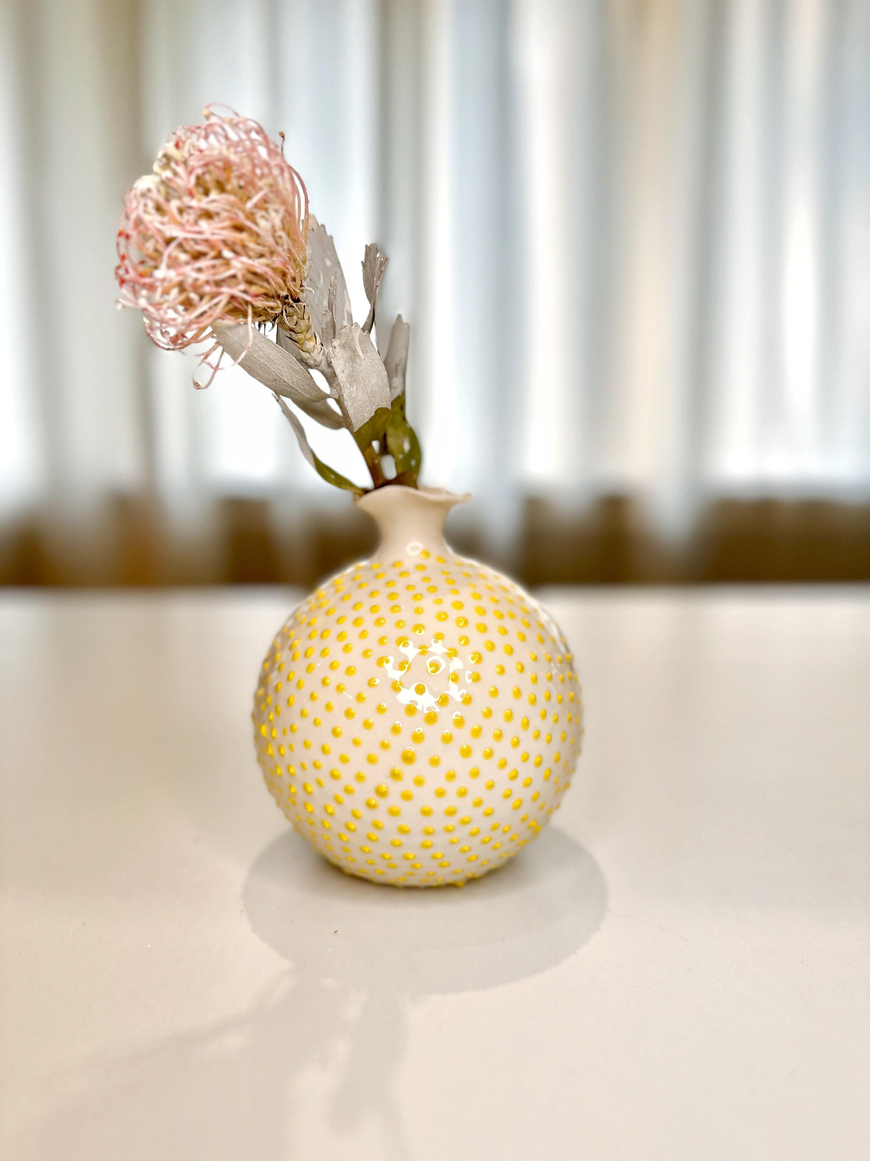 The Medium Puffer, Zitrone, Vase - Lindner Fashion