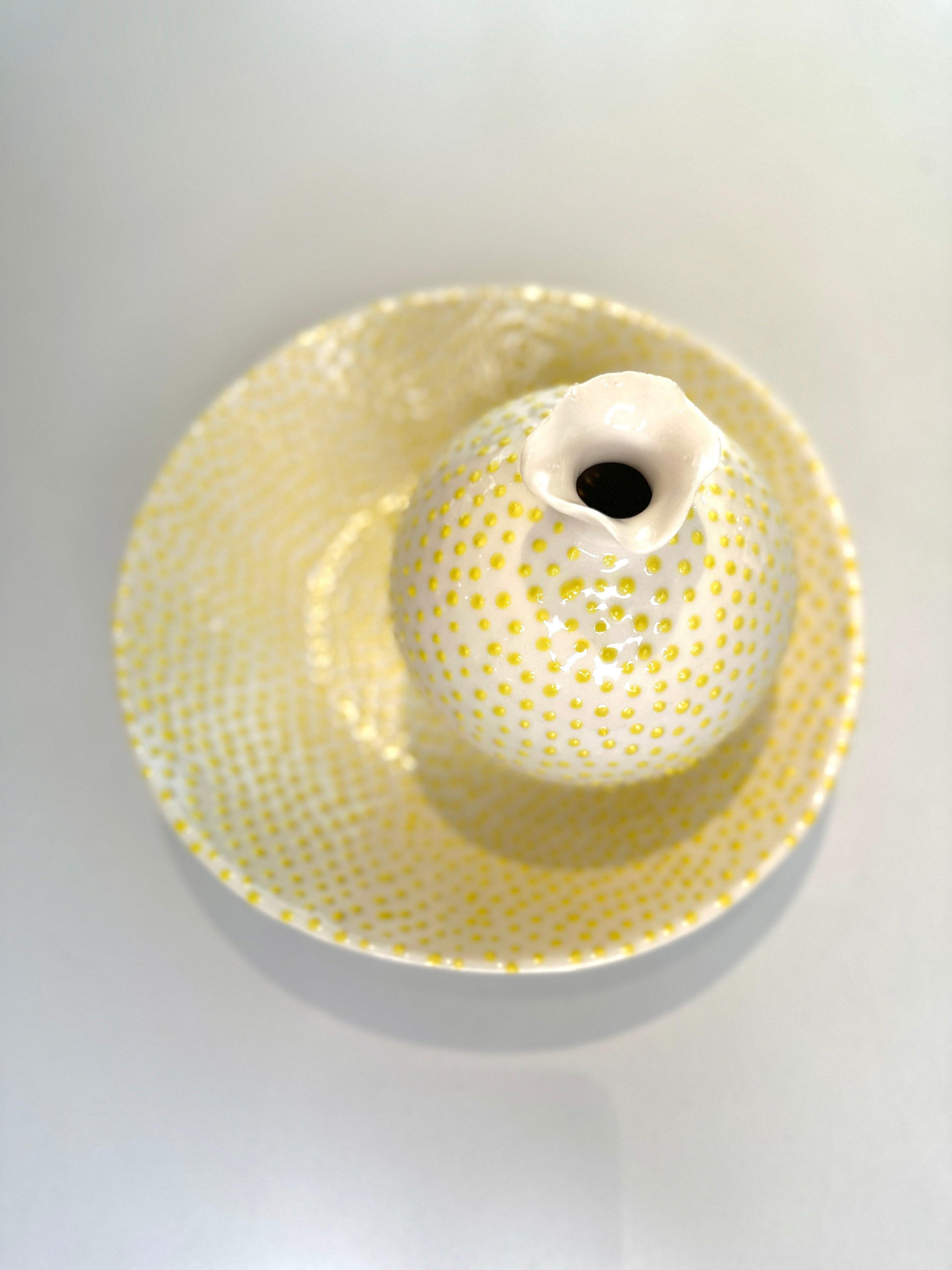 The Medium Puffer, Zitrone, Vase - Lindner Fashion