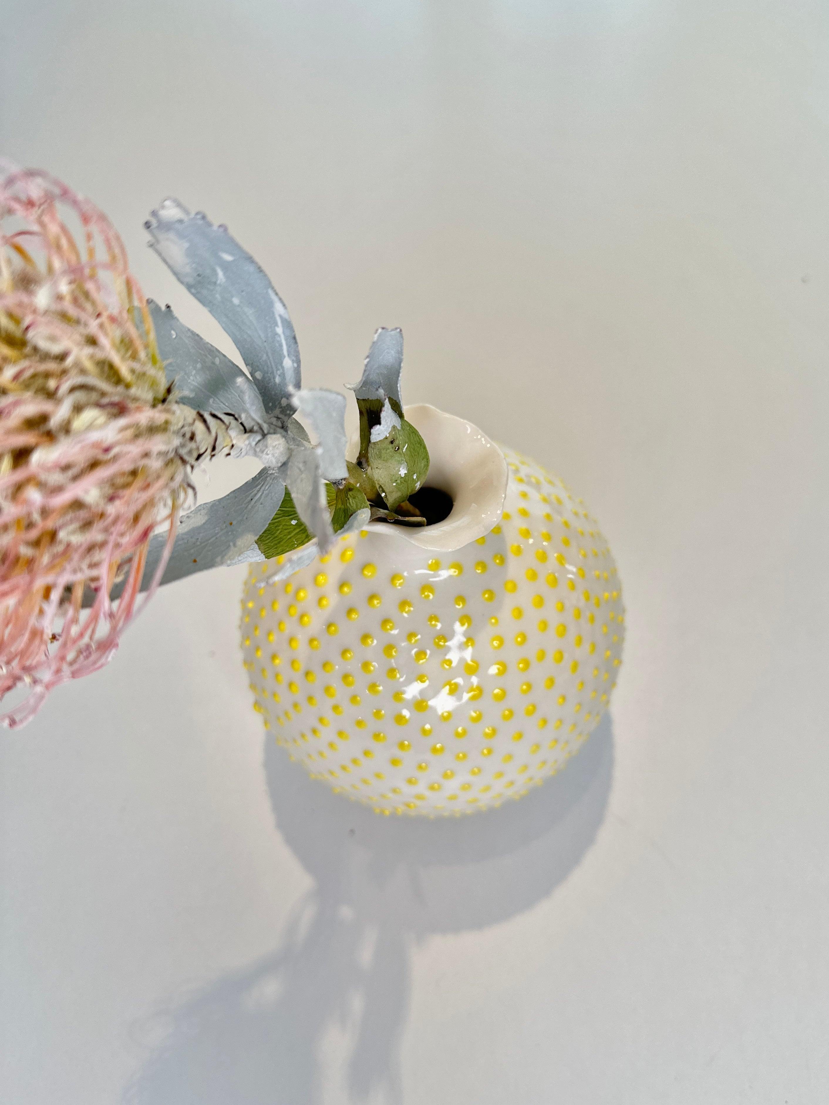 The Medium Puffer, Zitrone, Vase - Lindner Fashion