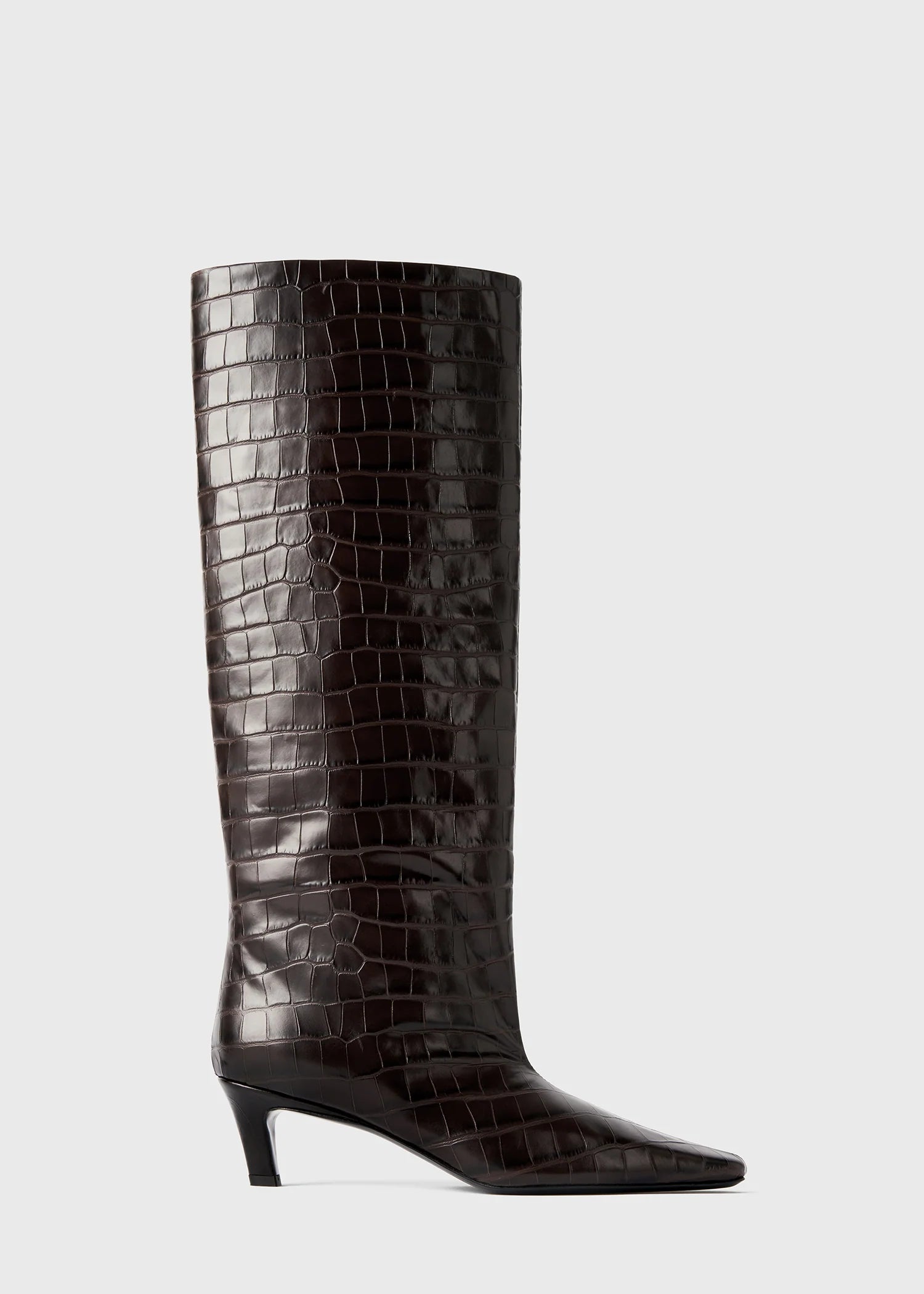 The Slim, Dark Brown/Croco, Stiefel - Lindner Fashion