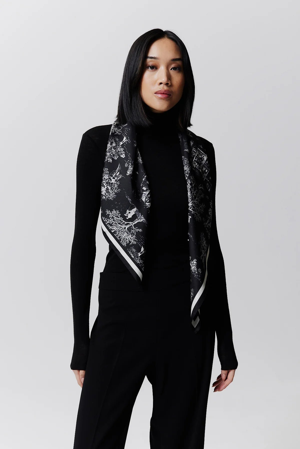 Toile Valentine, Schwarz, Scarf - Lindner Fashion