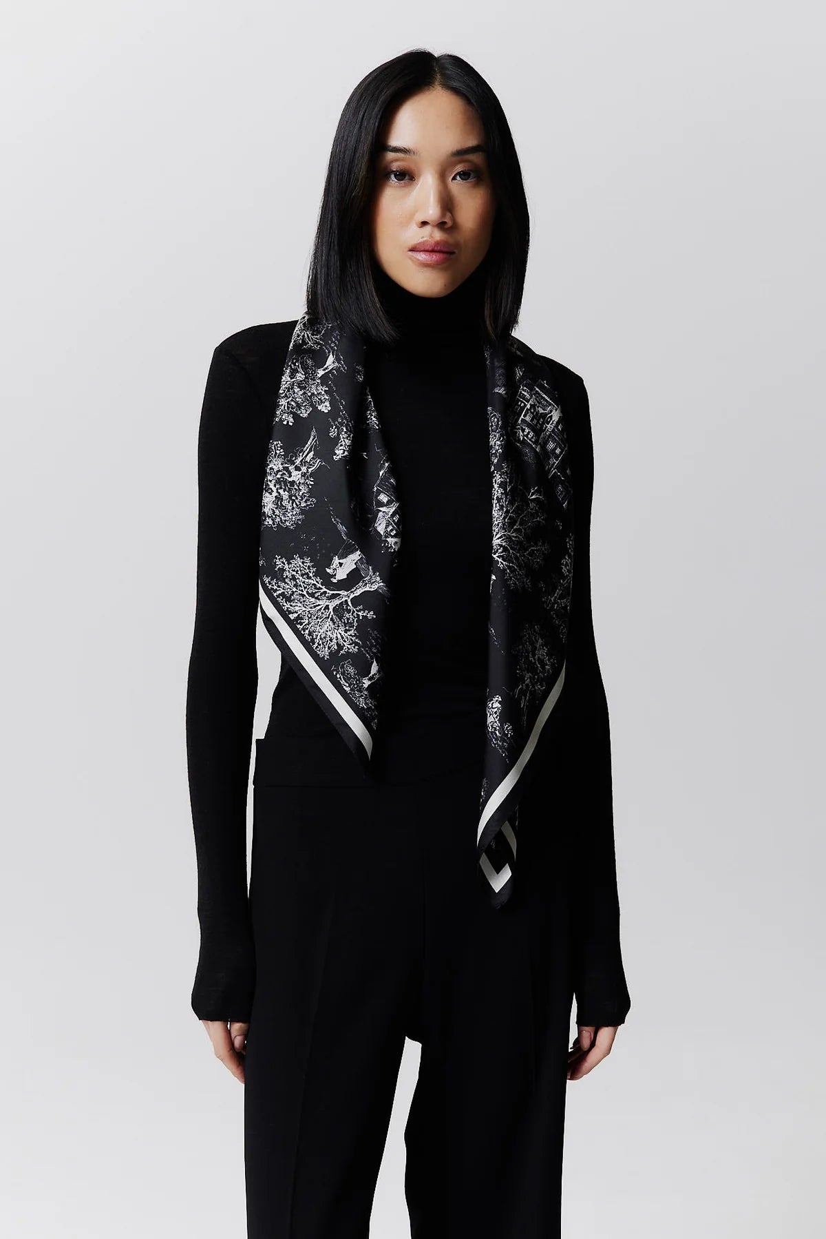 Toile Valentine, Schwarz, Scarf - Lindner Fashion