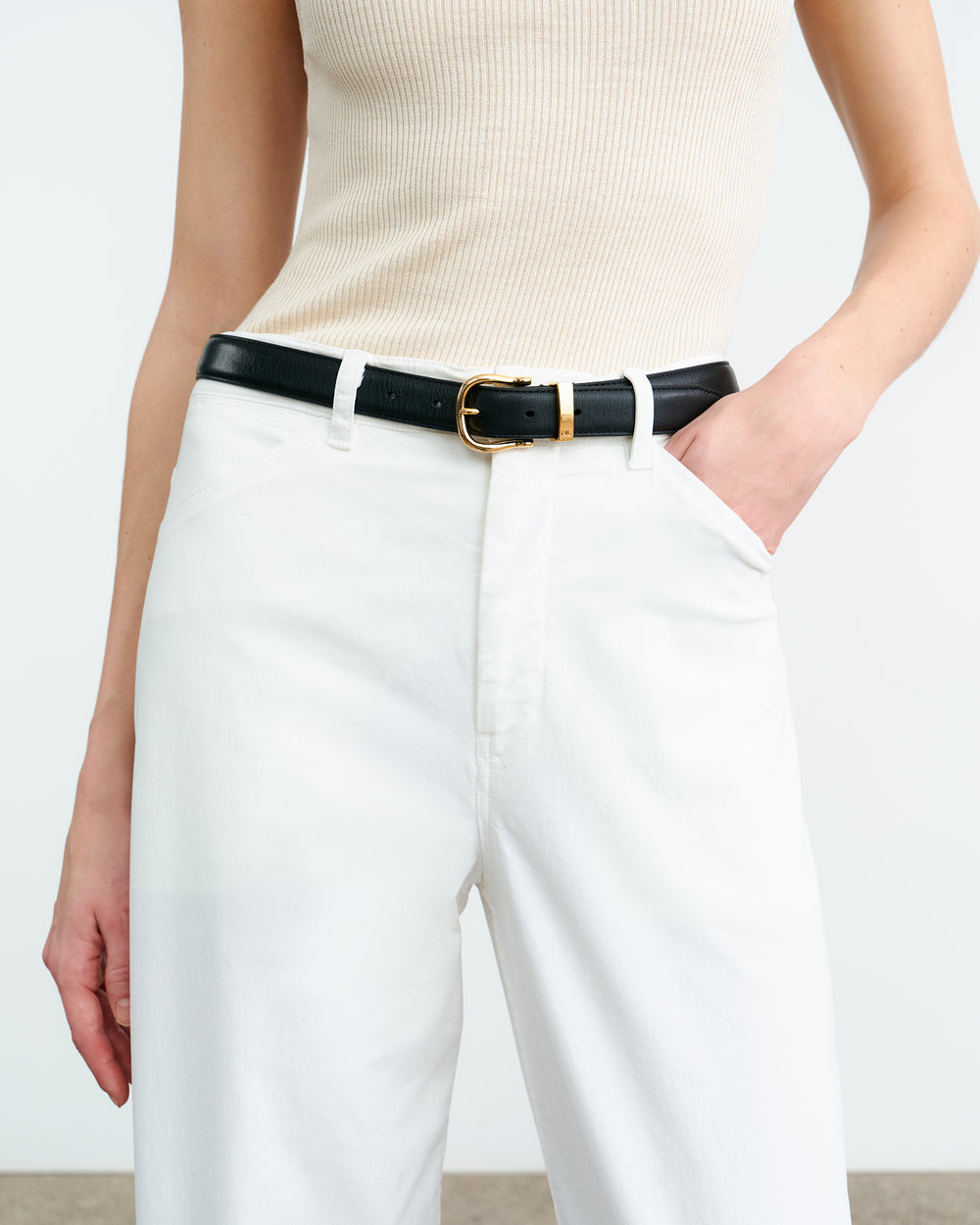 Tribeca, White, Hose - Lindner Fashion