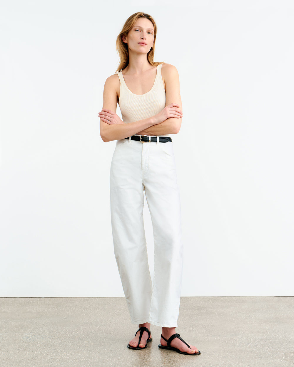 Tribeca, White, Hose - Lindner Fashion