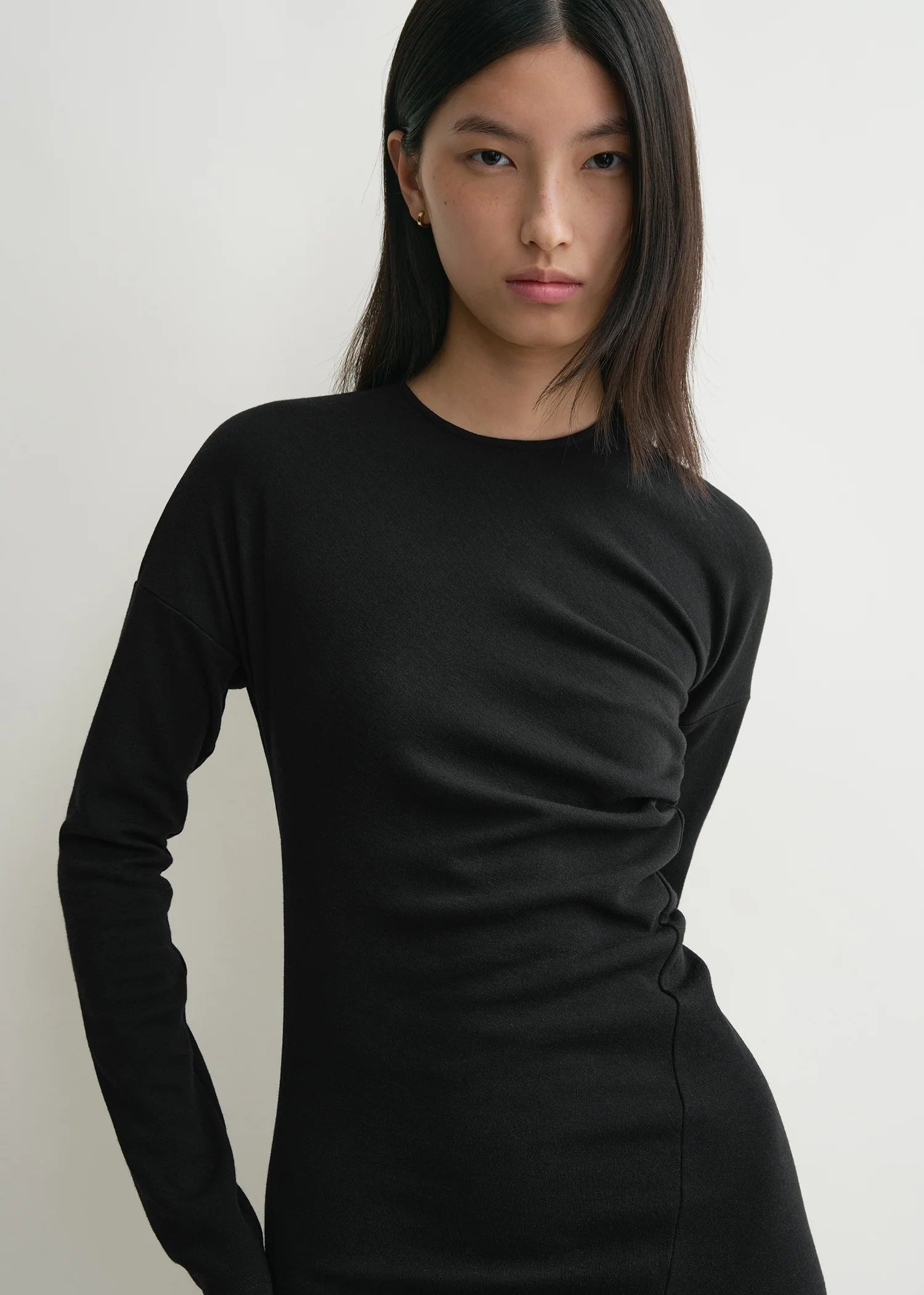Twisted Jersey, Black, Kleid - Lindner Fashion