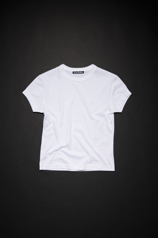 Face, Optic White, Fitted T-Shirt