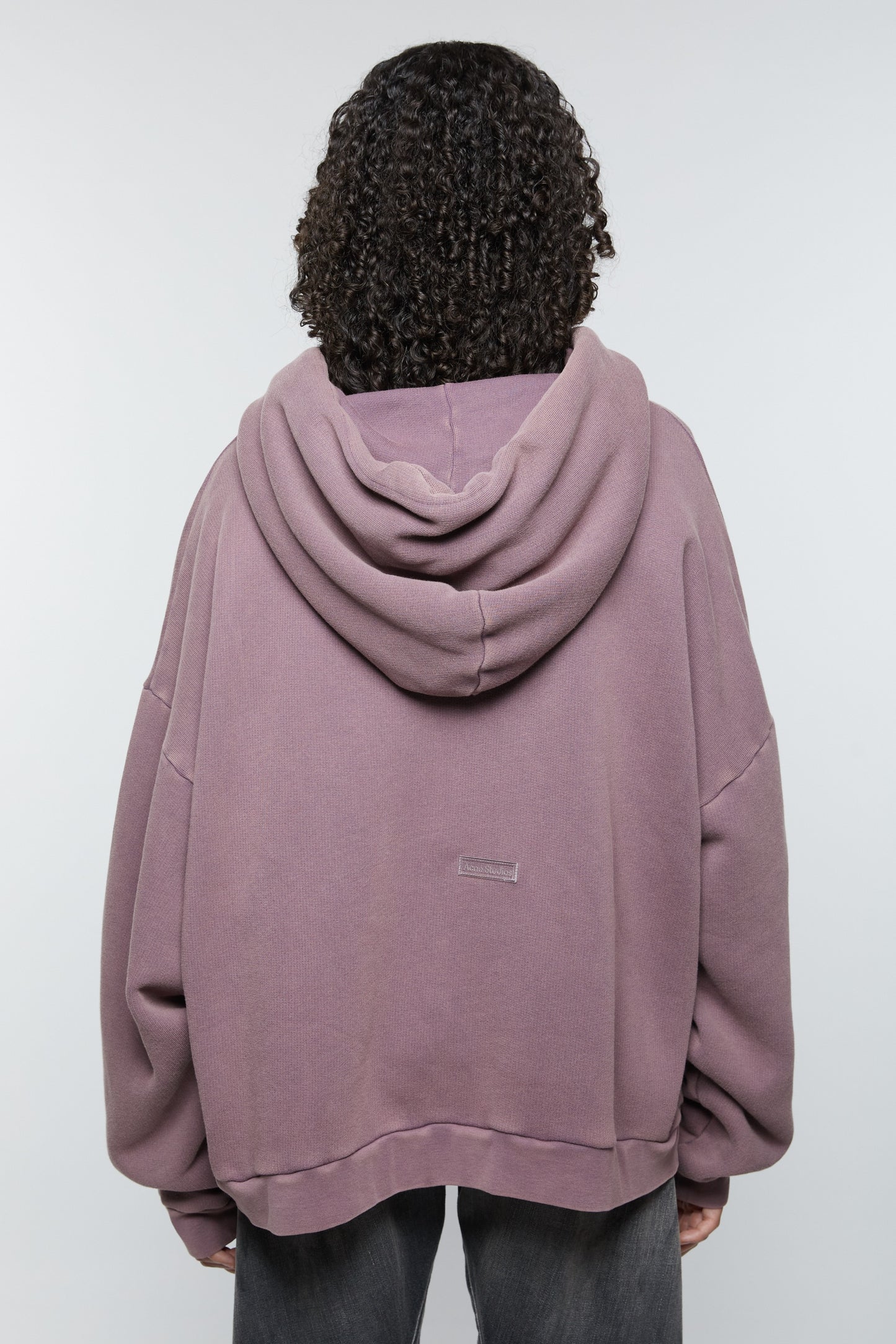 Oversized, Plum Purple, Hooded Sweatshirt