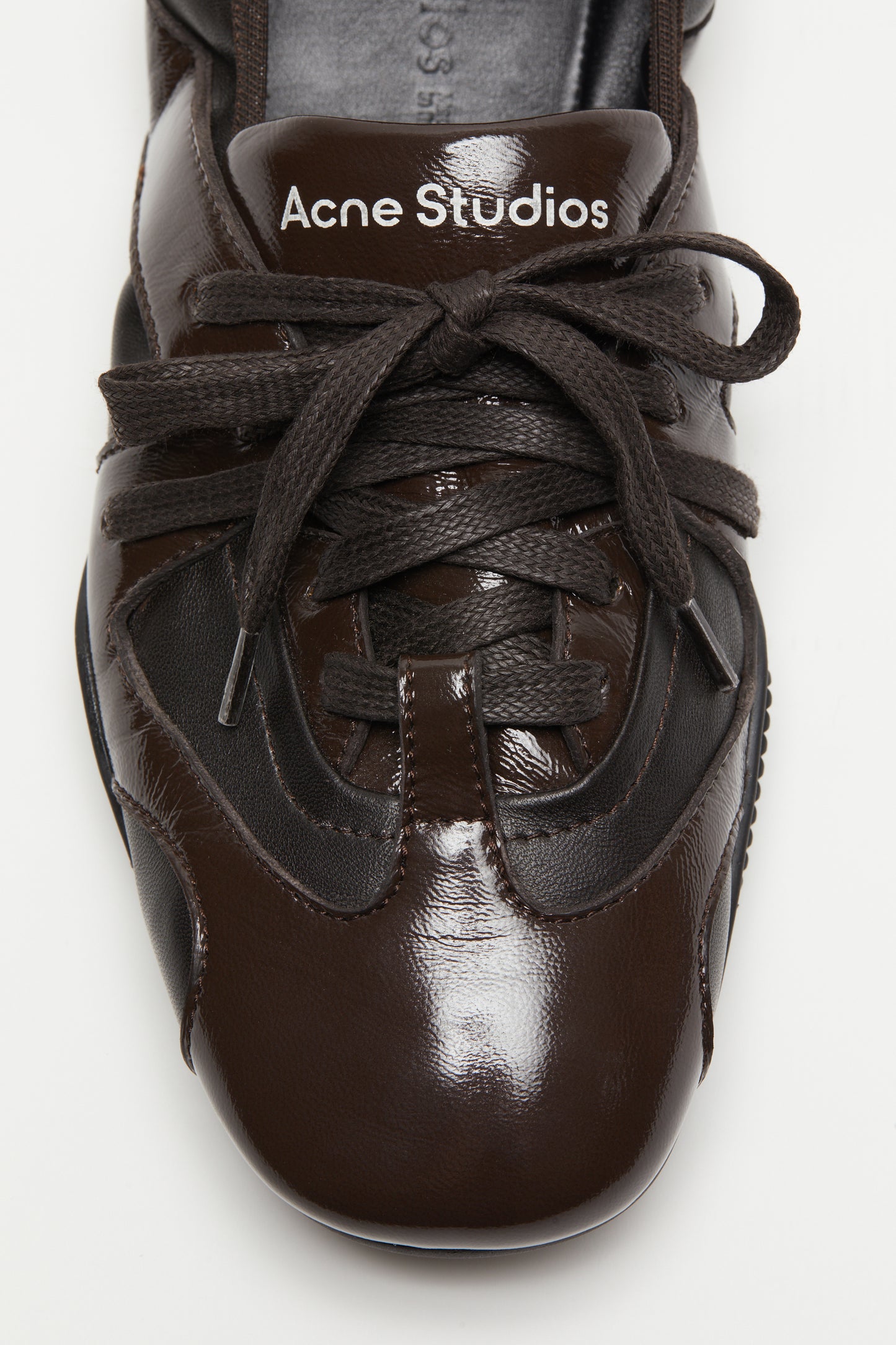 Lace-Up, Dark Brown, Ballerina