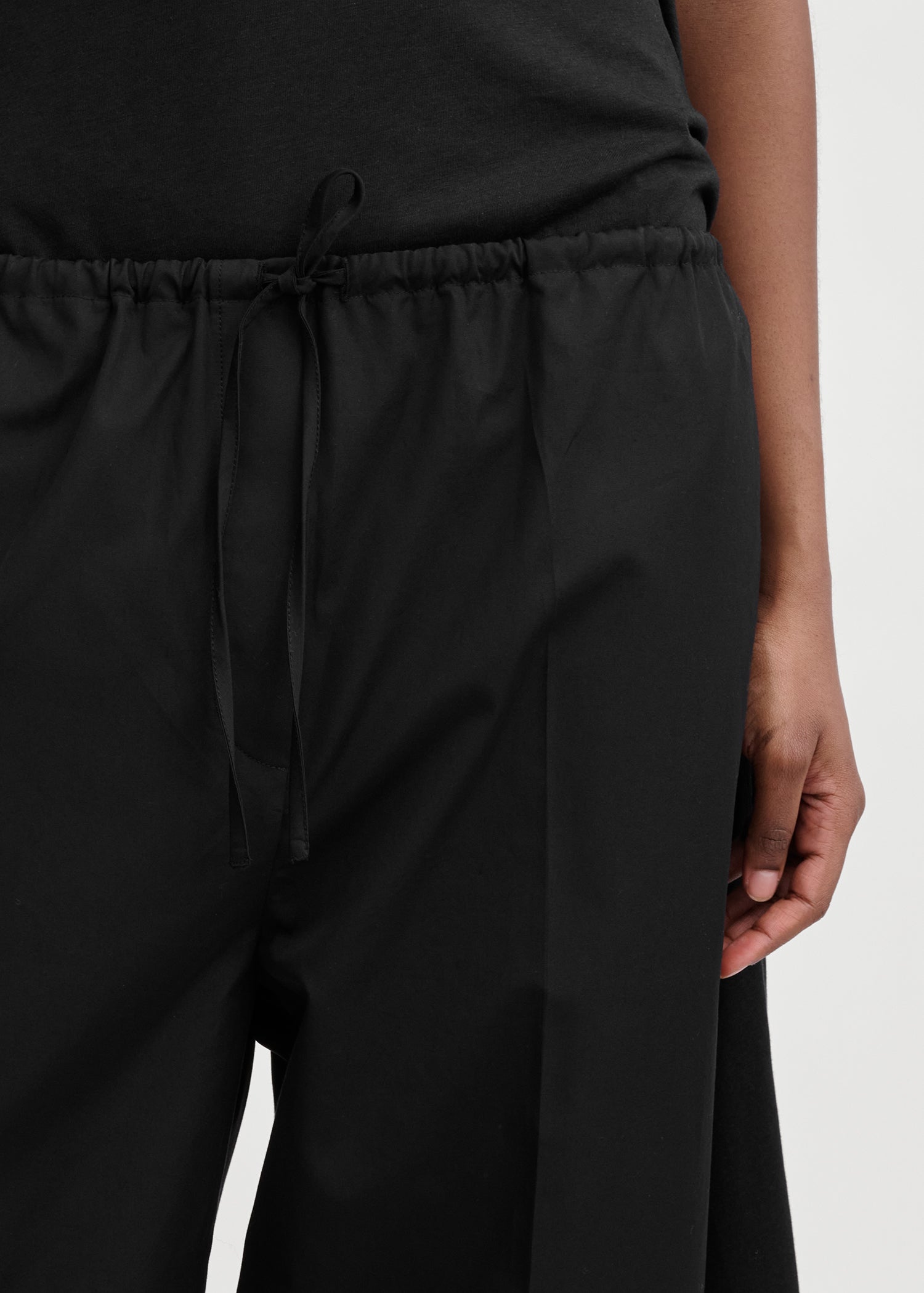 Drawstring Cotton, Black, Hose
