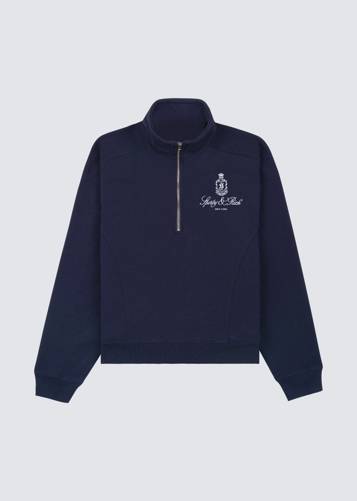 Vendome Embroidered, Dark Navy, Sweatshirt - Lindner Fashion