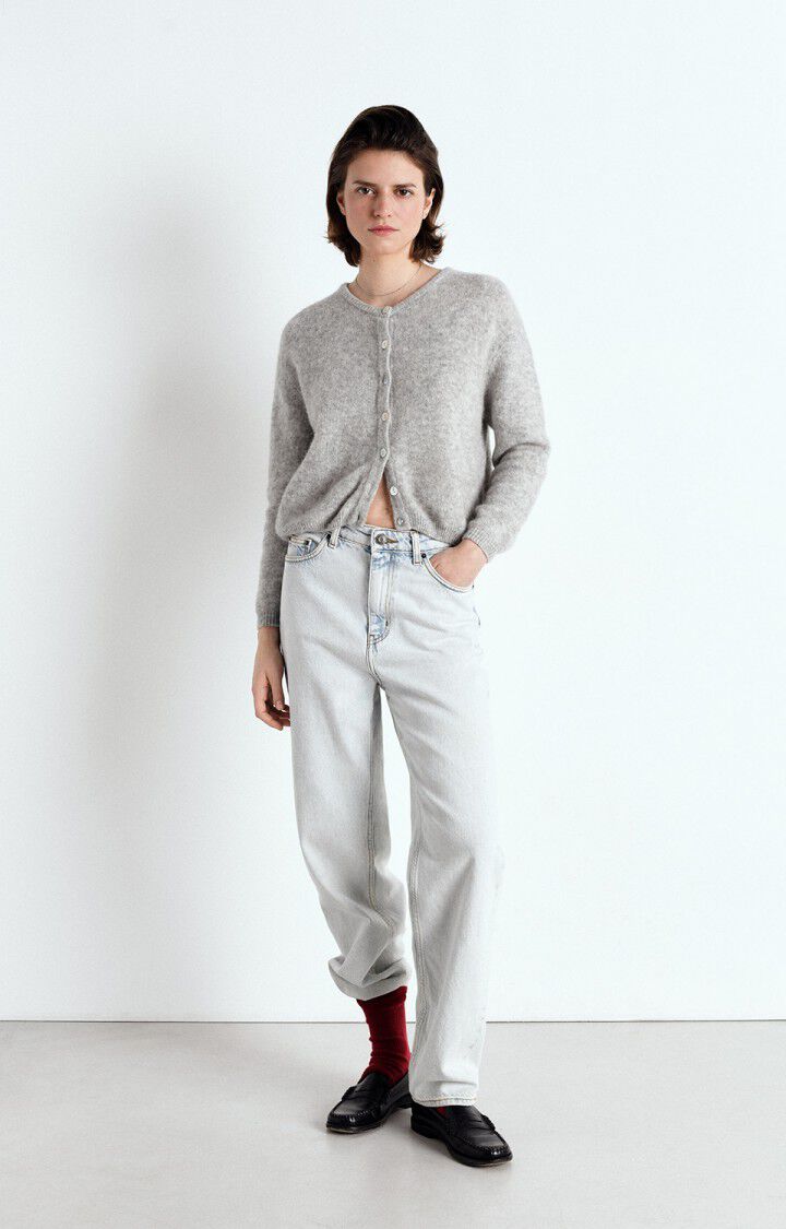 Vitow, Gris Clair, Cardigan - Lindner Fashion
