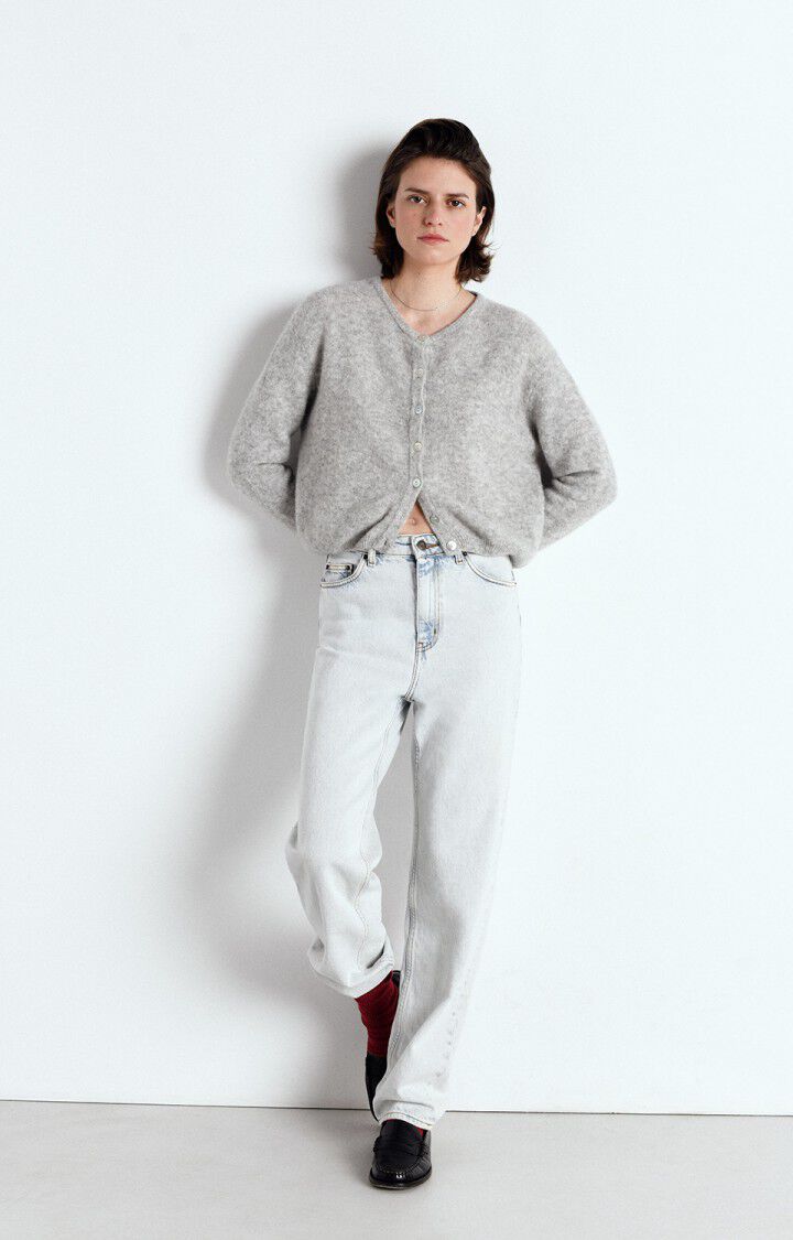 Vitow, Gris Clair, Cardigan - Lindner Fashion