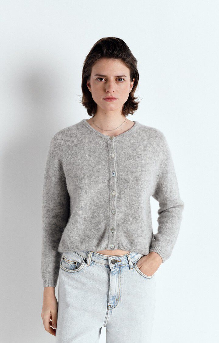 Vitow, Gris Clair, Cardigan - Lindner Fashion