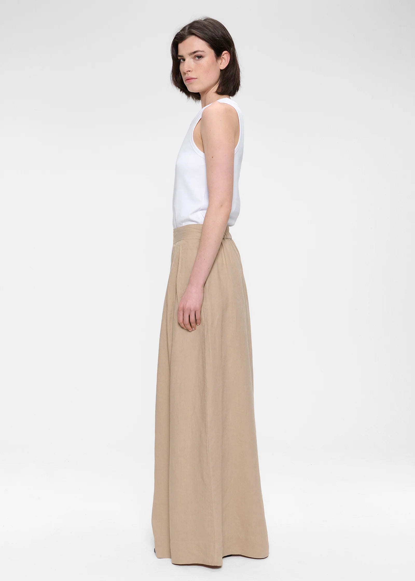 Washed Linen, Marble, Hose - Lindner Fashion