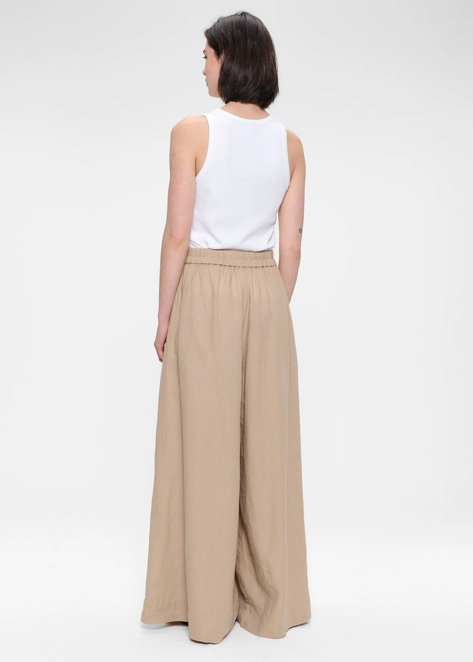 Washed Linen, Marble, Hose - Lindner Fashion
