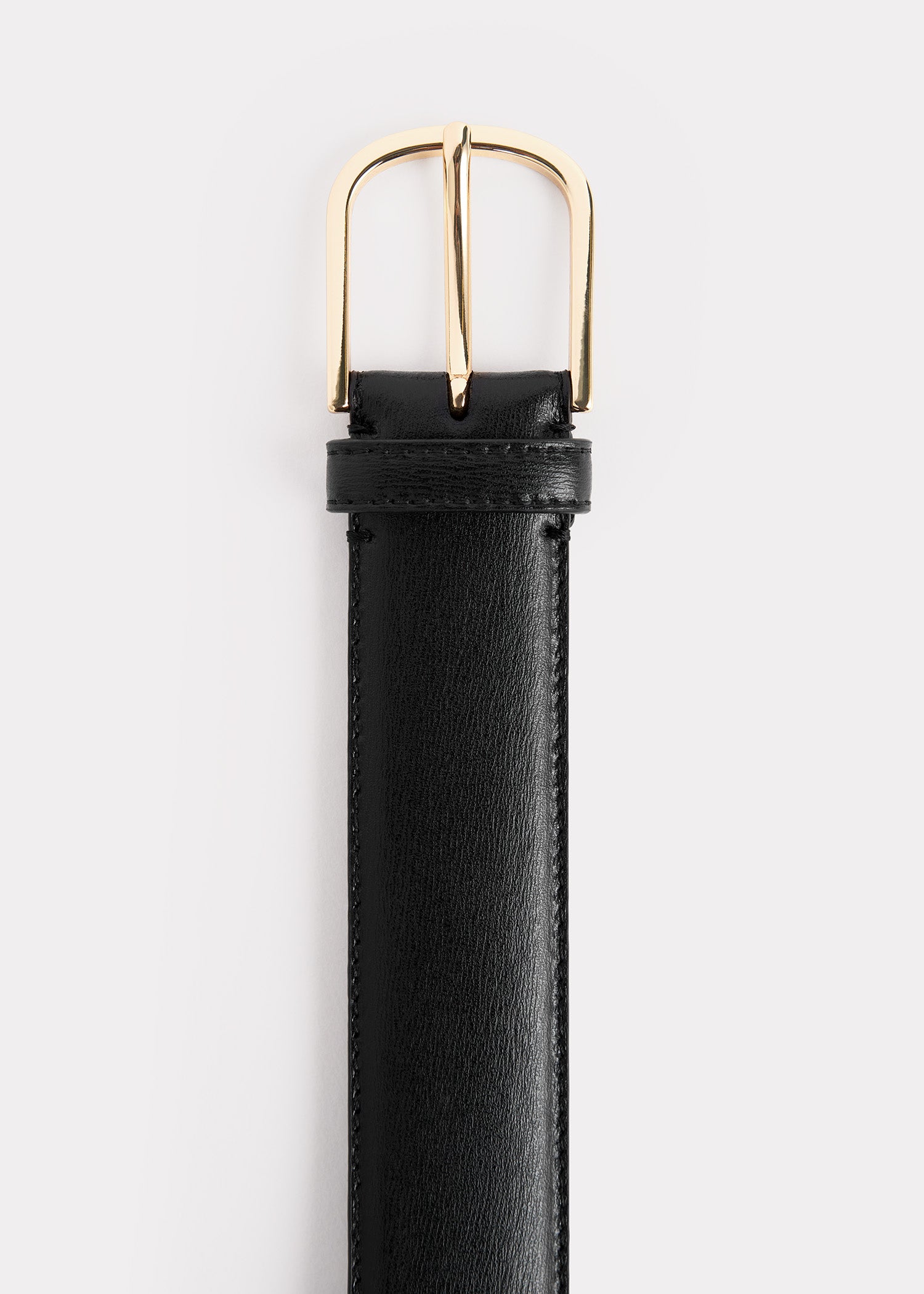 Wide Belt, Black, Belt - Lindner Fashion