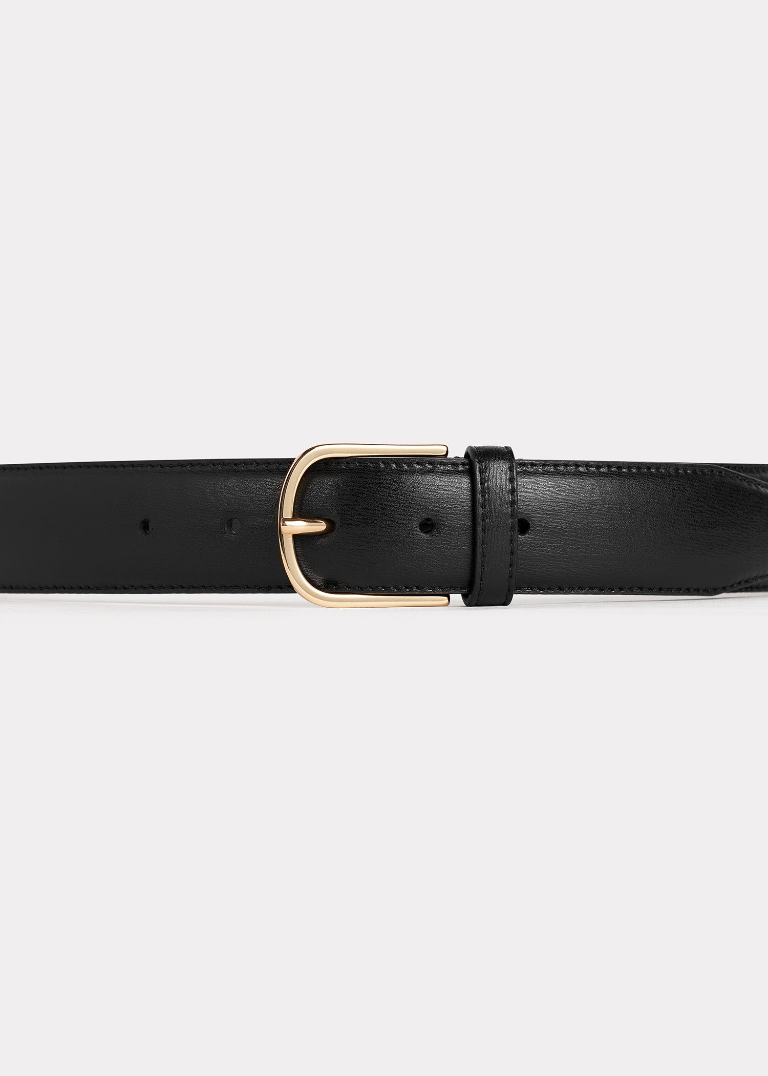Wide Belt, Black, Belt - Lindner Fashion