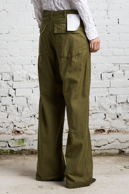 Wide Leg Utility, Olive, Pants - Lindner Fashion