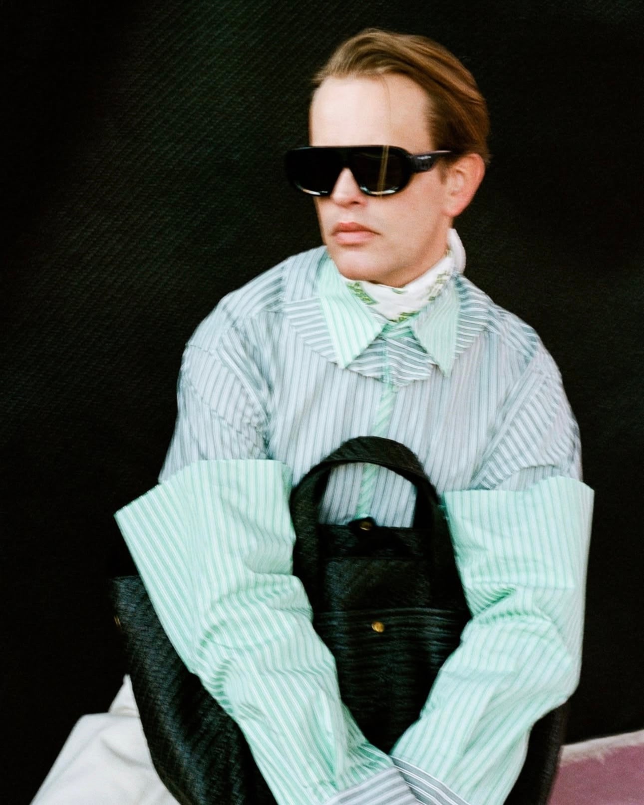 William Fan, Fan Bag L, Black, Bag - Lindner Fashion