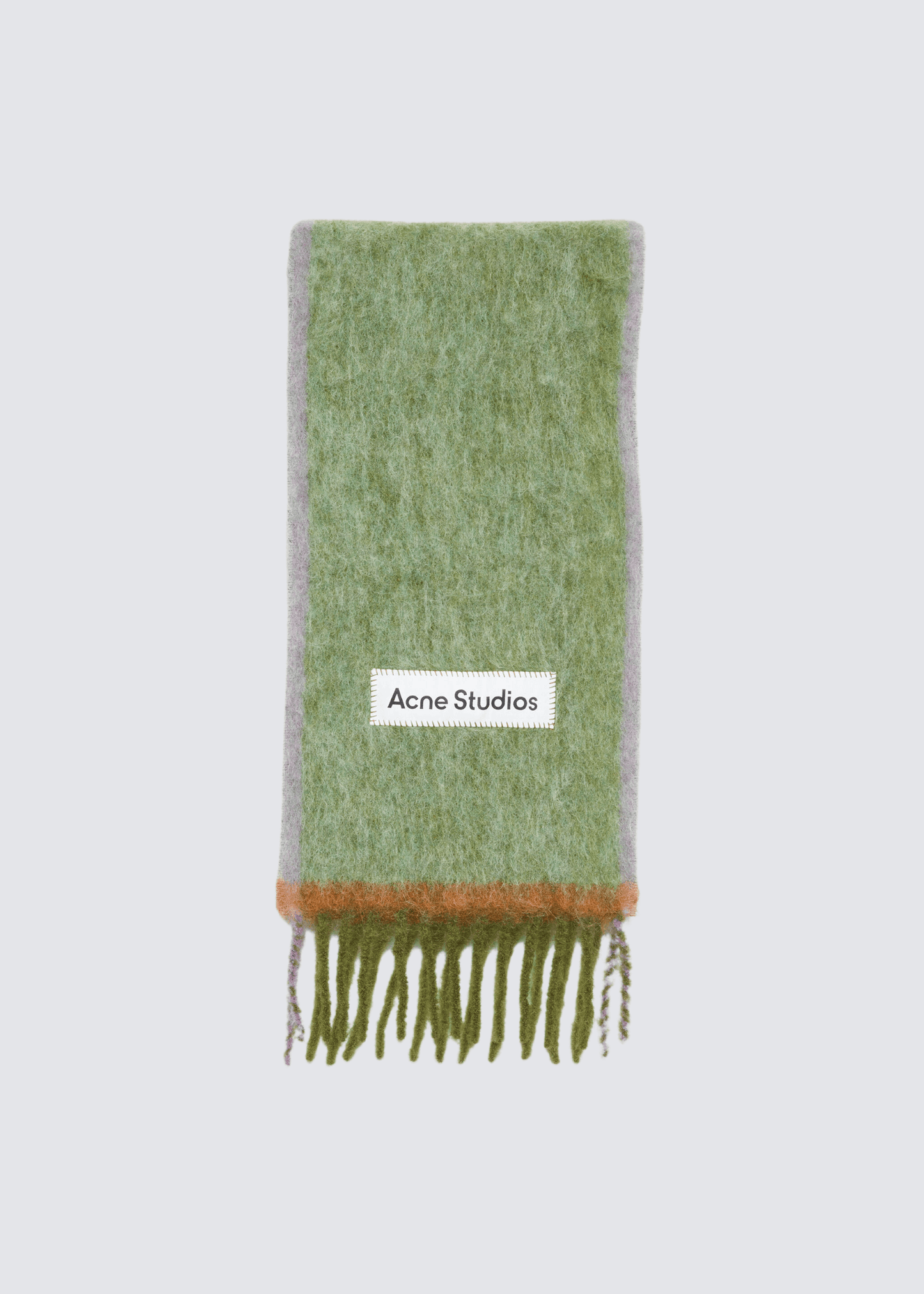 Woll-Mohair-Schal, Grass Green, Scarf - Lindner Fashion