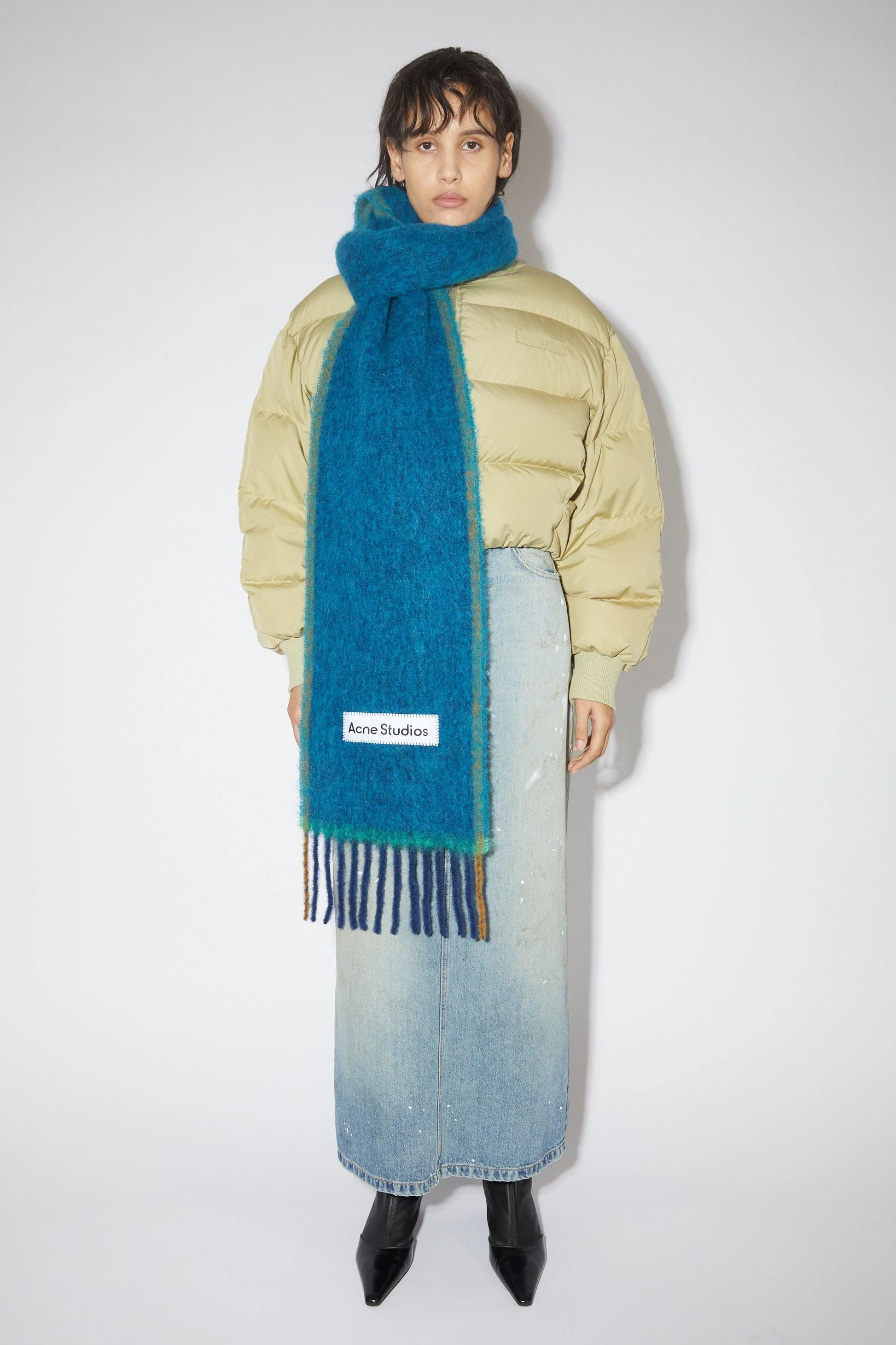 Acne Scarf Dupe Mohair Official Checked Scarf - Main Image